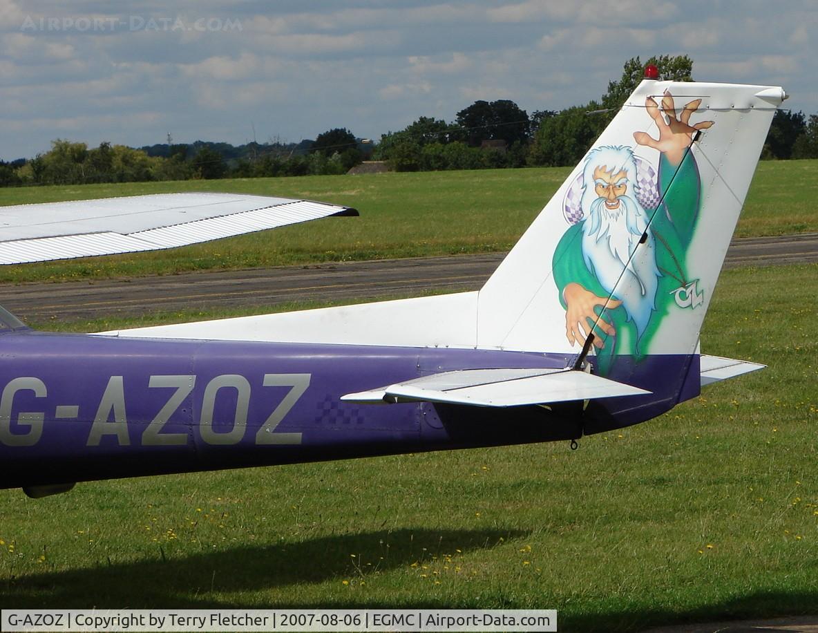 G-AZOZ, 1972 Reims FRA150L Aerobat C/N 0136, Cessna FRA150L - amusing tail livery