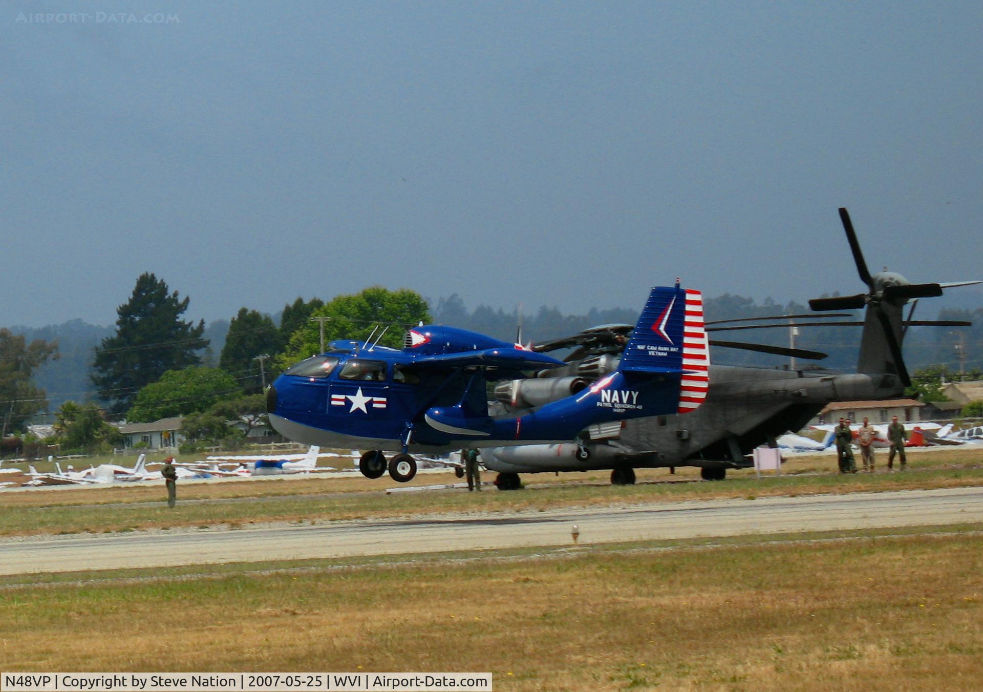 N48VP, 2005 Republic RC-3 Seabee C/N 001, 2005 Lantz Lake Tahoe Special landing @ Watsonville, CA airshow
