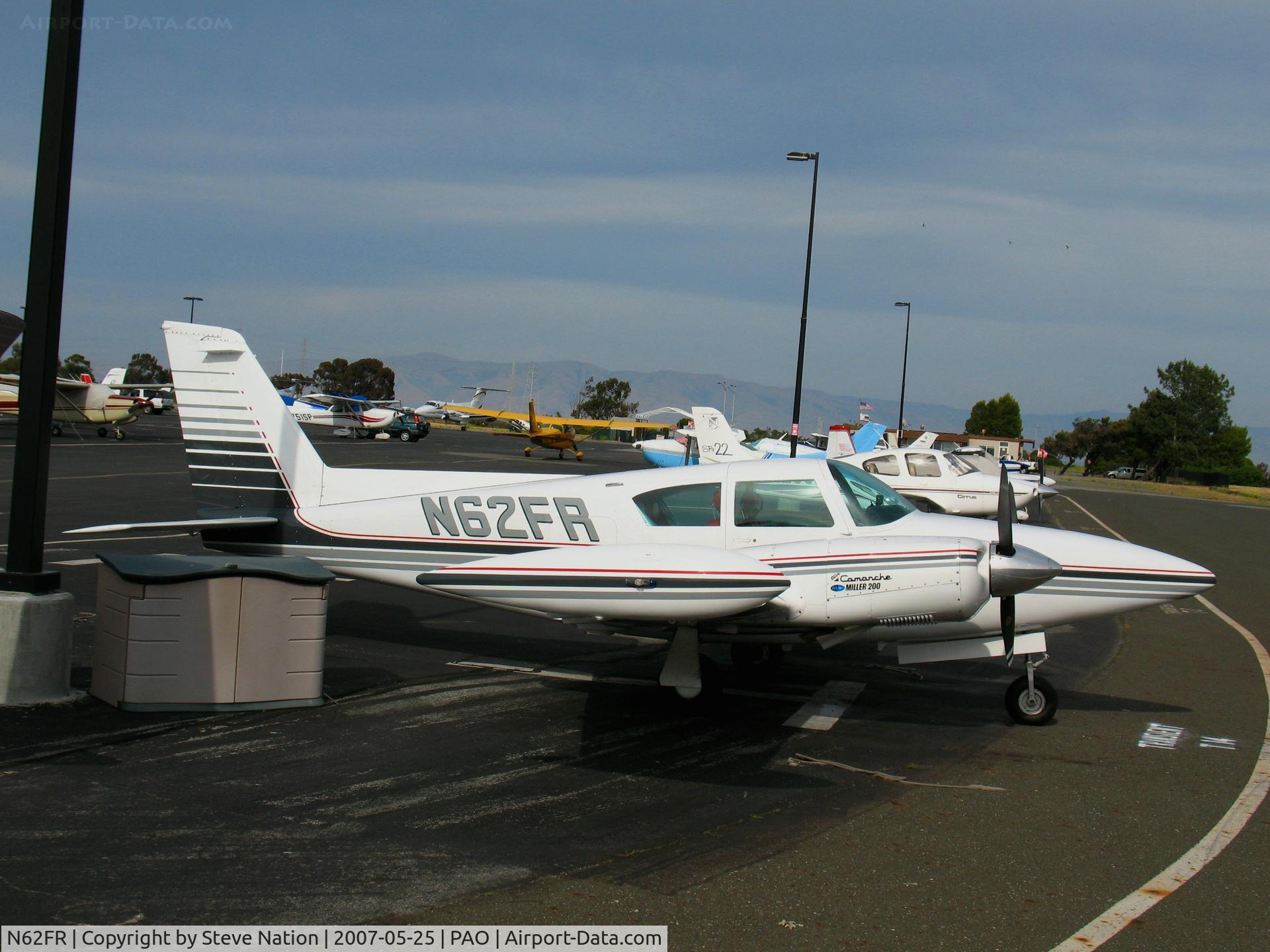 N62FR, 1965 Piper PA-30 Twin Comanche C/N 30-646, 1965 Piper PA-30 (Miller 200 Comanche conversion) @ Palo Alto, CA