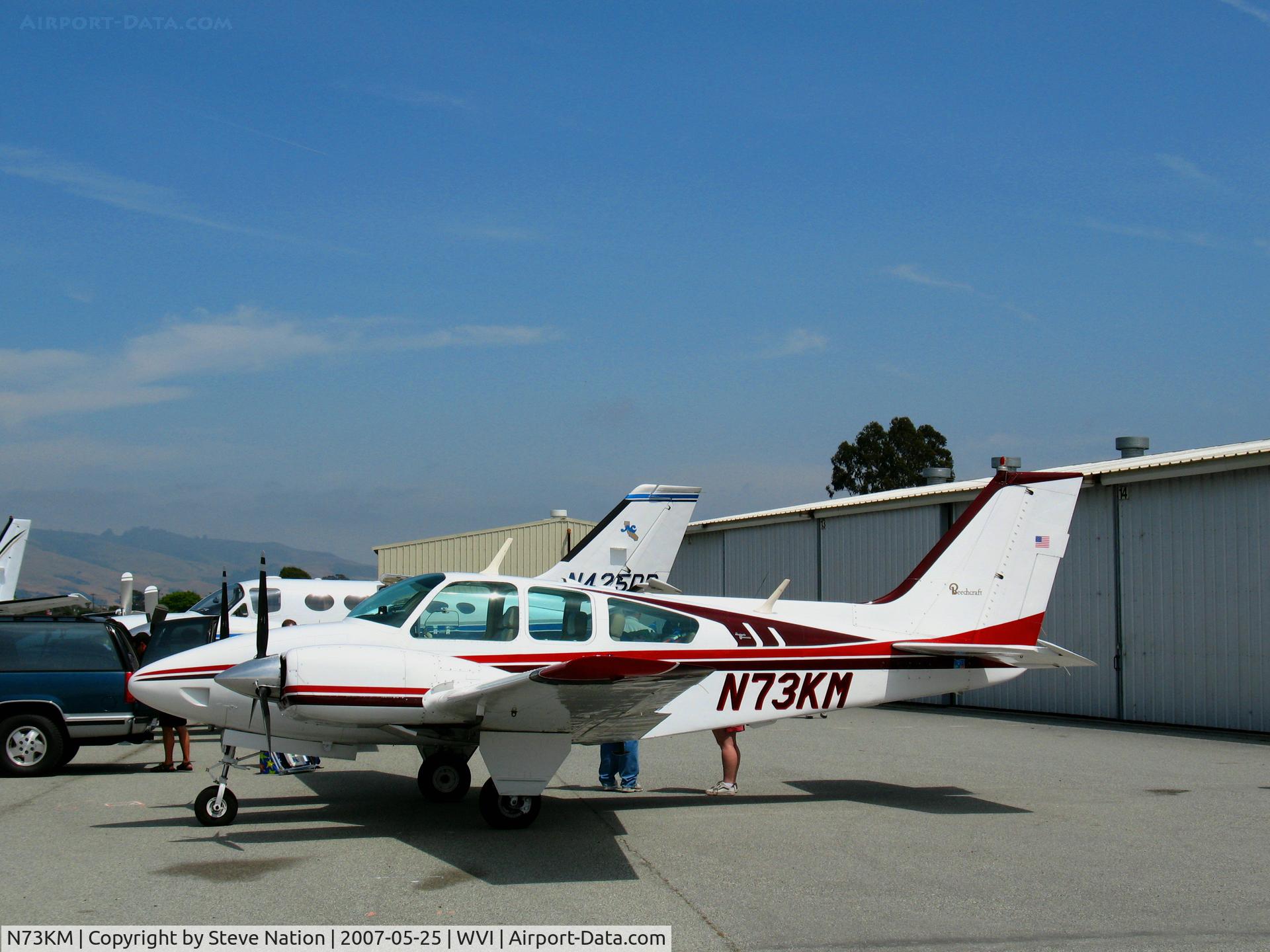 N73KM, 1965 Beech 95-B55 (T42A) Baron C/N TC-935, 1965 Beech 95-B55 from Fresno @ Watsonville, CA airshow