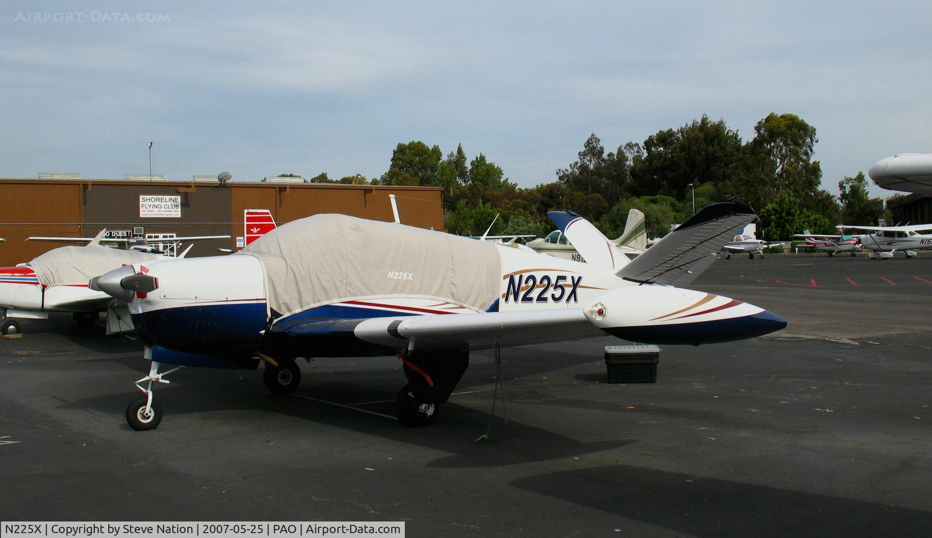 N225X, 1957 Beech H35 Bonanza C/N D-5032, Always under cover (?) 1957 Beech H35 @ Palo Alto, CA