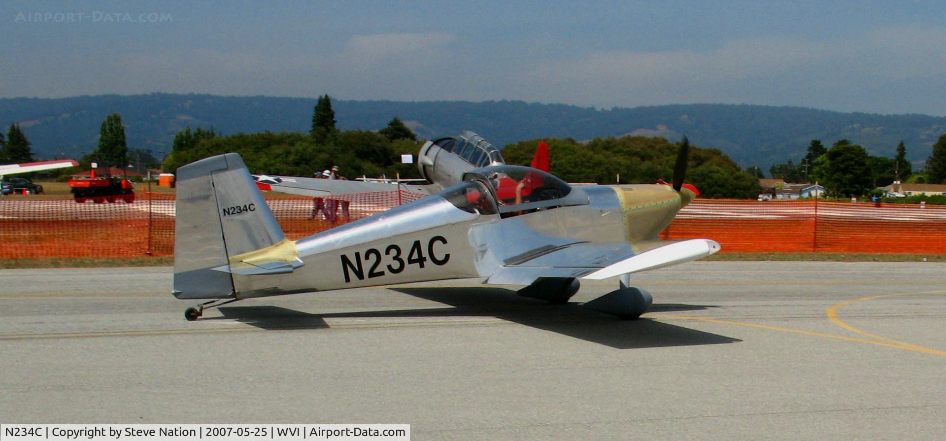 N234C, Vans RV-7 C/N 72406, 2006 Chamberlain VANS RV-7 homebuilt from Cave Creek, AZ taxying in @ Watsonville, CA airshow