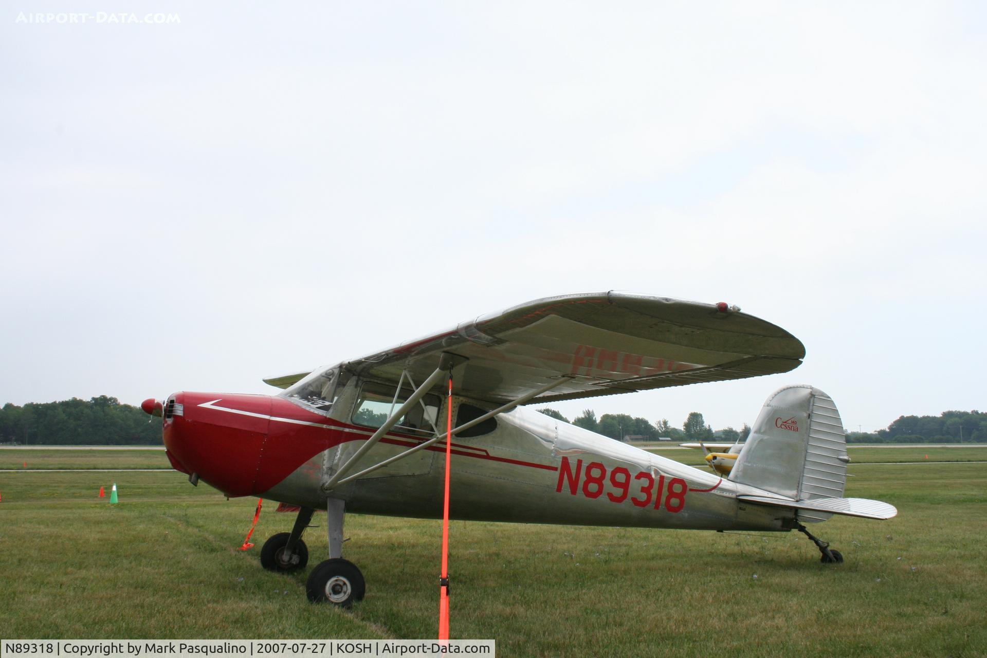 N89318, 1946 Cessna 140 C/N 8346, Cessna 140