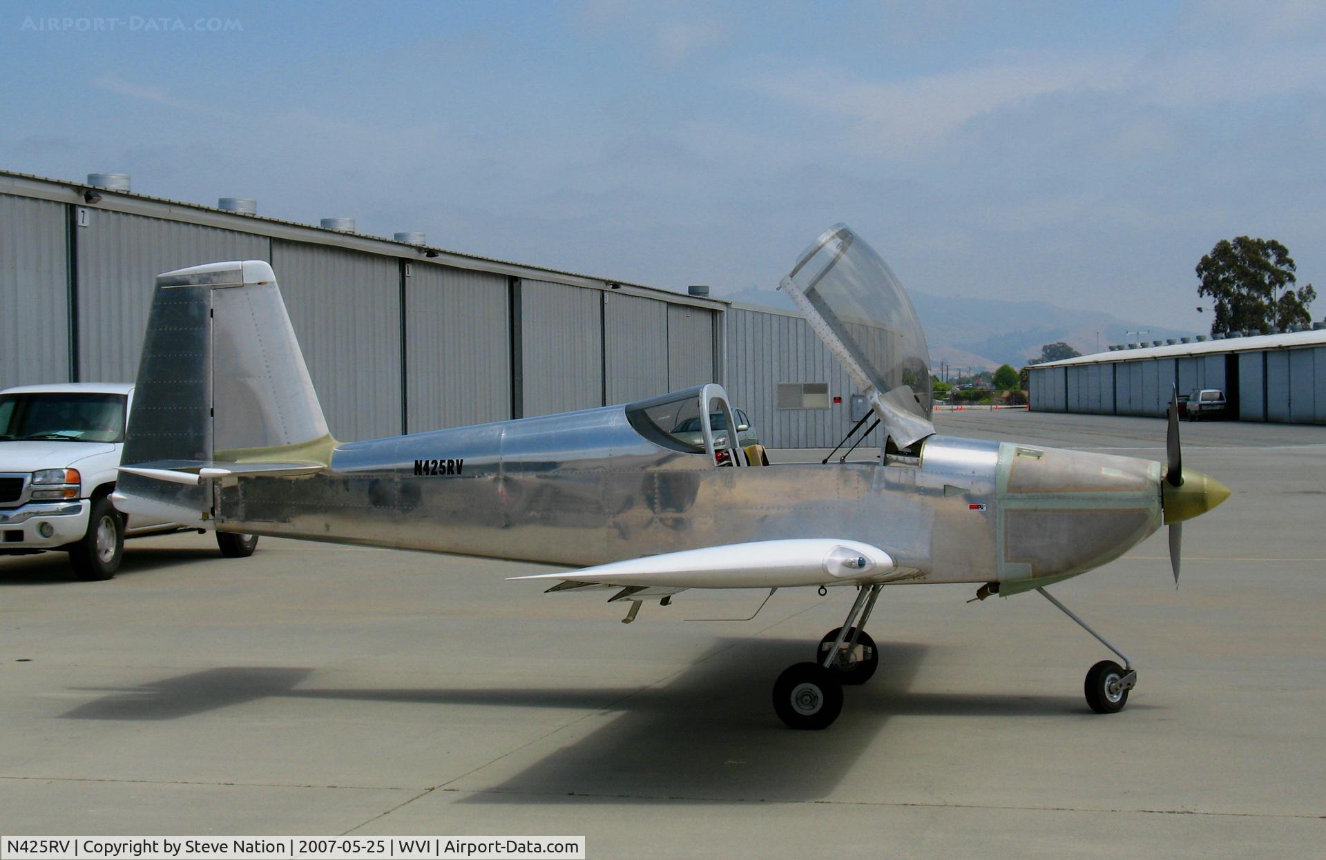 N425RV, 2007 Vans RV-7A C/N 72117, Brand new 2007 Frisbey VANS RV-7A homebuilt sans paint @ Watsonville, CA home base