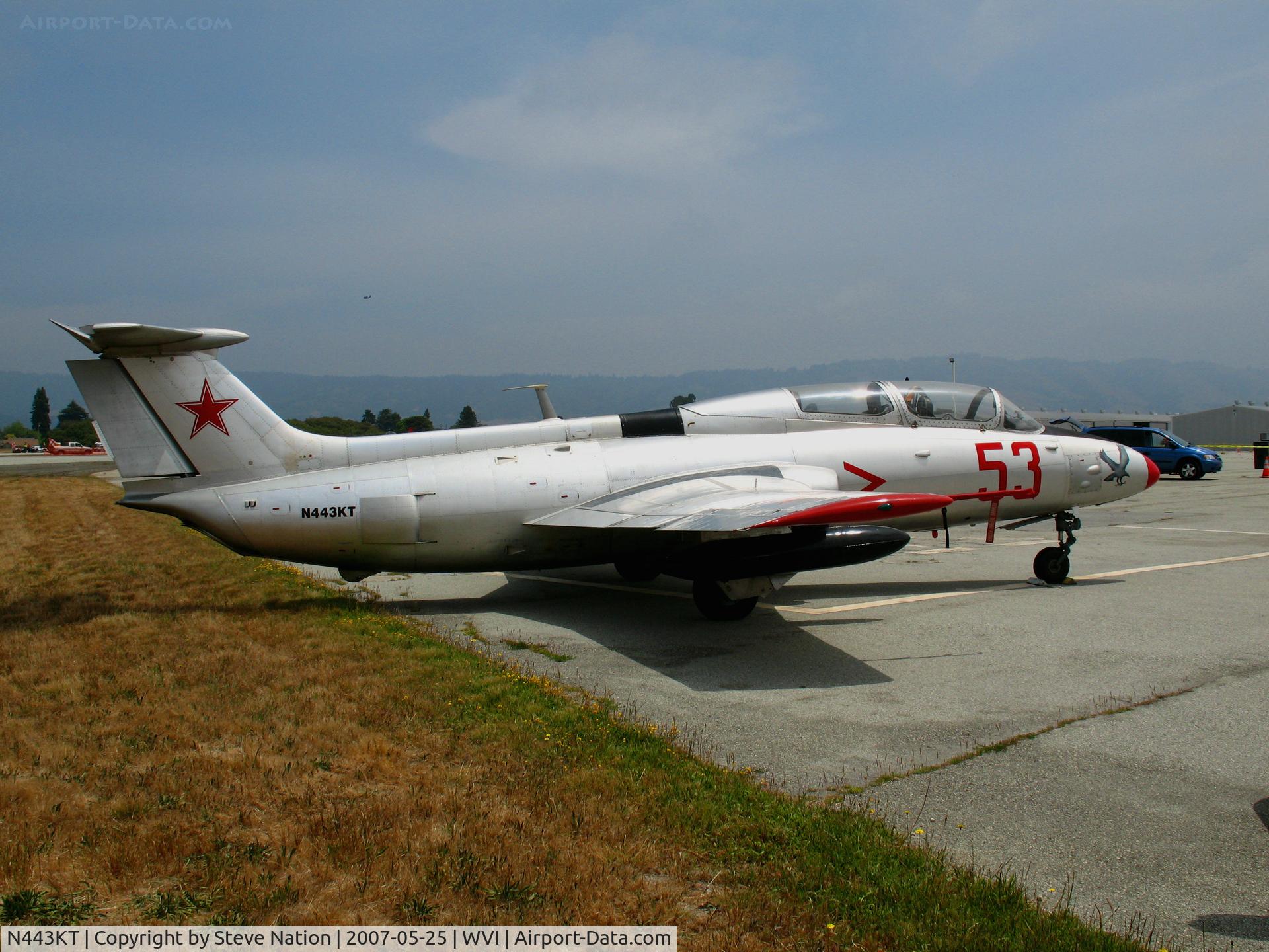 N443KT, 1968 Aero L-29C Delfin C/N 892876, 1968 Aero Vodochody L-29C #53 ready to perform @ Watsonville, CA airshow