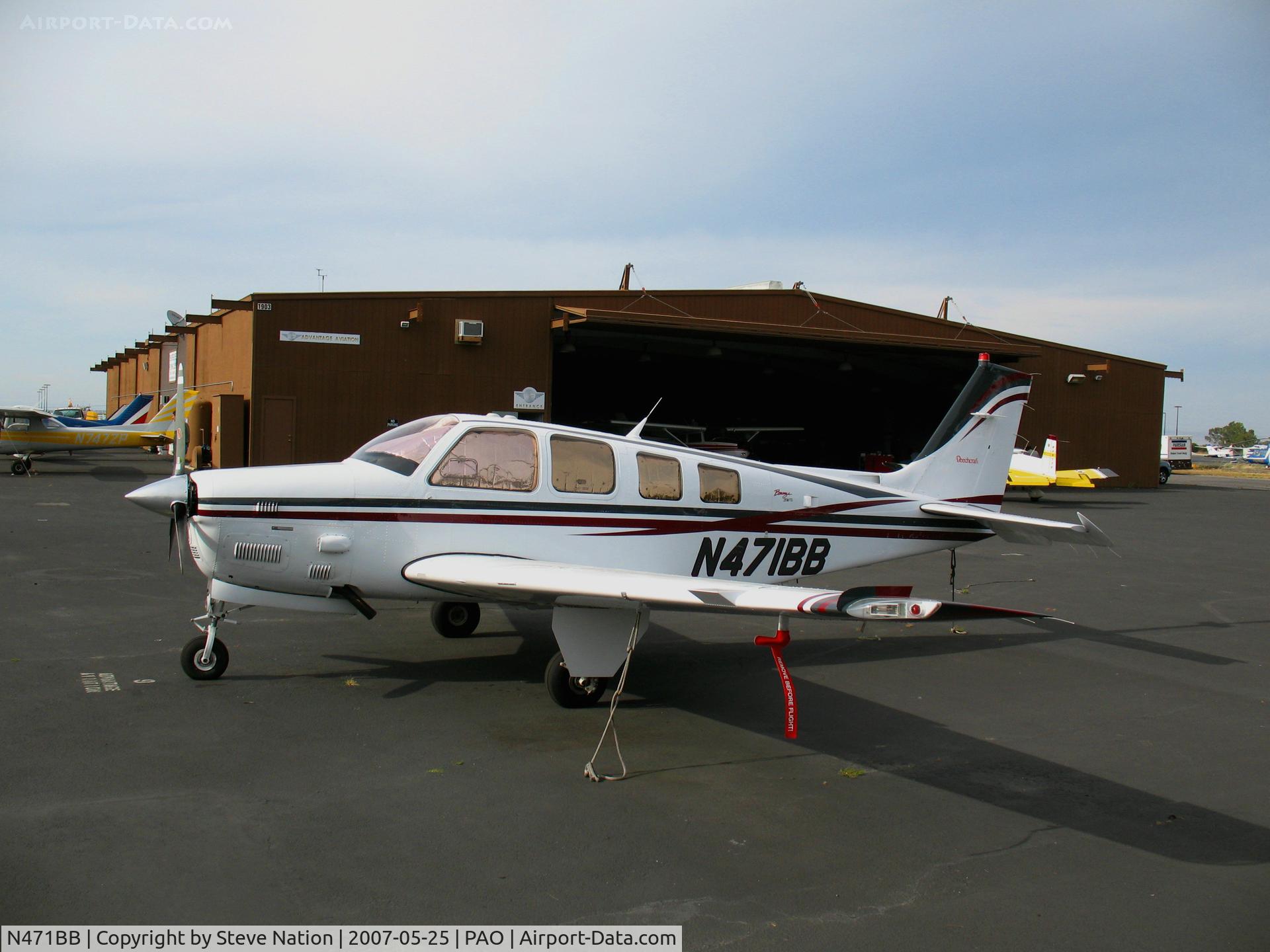N471BB, 2002 Raytheon Aircraft Company B36TC Bonanza C/N EA-694, 2002 Raytheon Aircraft Company B36TC @ Palo Alto, CA