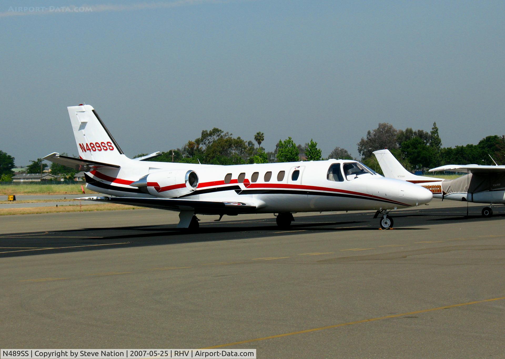 N489SS, 1984 Cessna 550 C/N 550-0489, Sierra Sierra Enterprises (Minden, NV) 1984 Cessna 550 visiting @ Reid-Hillview Airport, CA