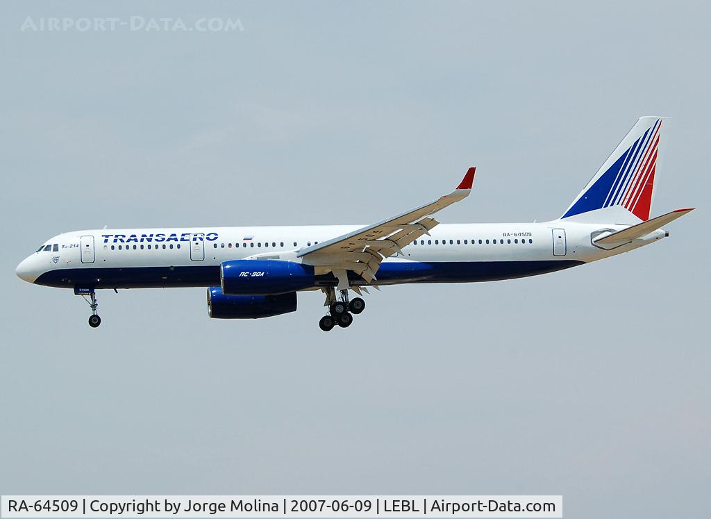 RA-64509, 2006 Tupolev Tu-214 C/N 42305009, First Tu-214 for Transaero.