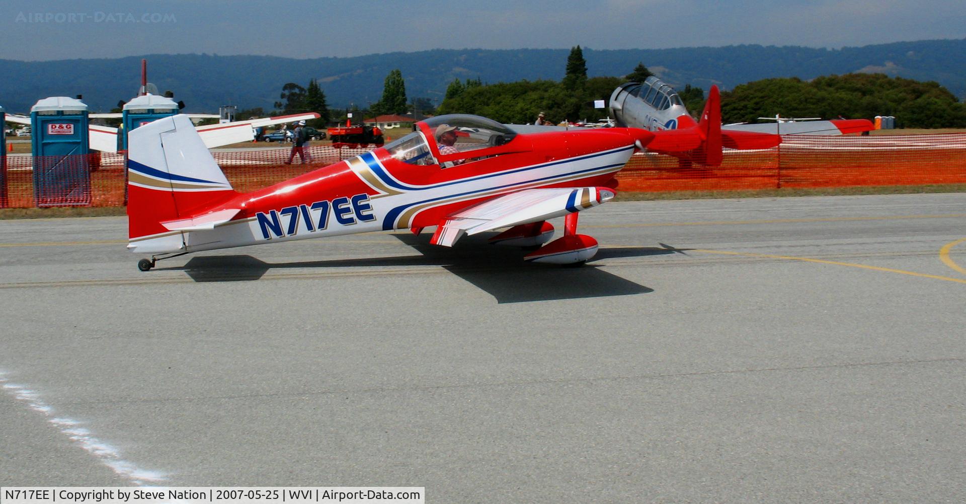 N717EE, Vans RV-7 C/N 70022, 2003 Barrie VANS RV-7 homebuilt from Chandler, AZ taxying in @ Watsonville, CA airshow