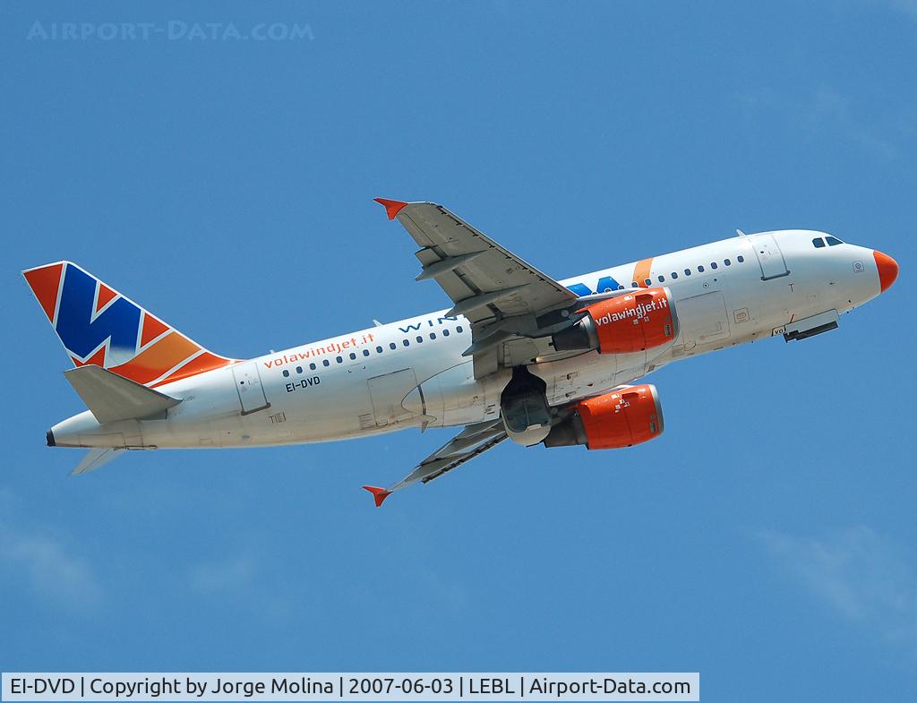 EI-DVD, 1997 Airbus A319-113 C/N 647, Takeoff RWY 07R.