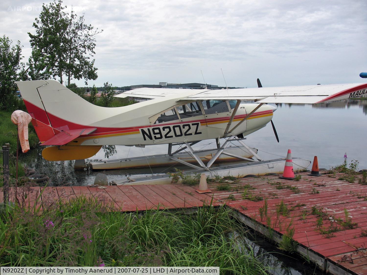 N9202Z, 1990 Maule M-7-235 Super Rocket C/N 4084C, Moored at Lake Hood