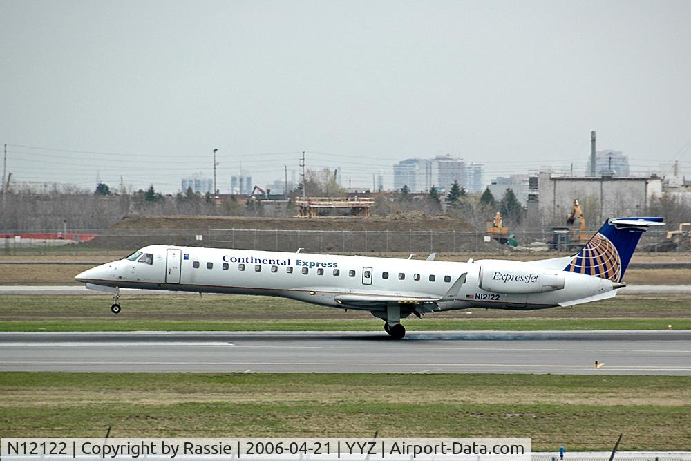 N12122, 2003 Embraer ERJ-145XR (EMB-145XR) C/N 145684, Lnading at Pearson International