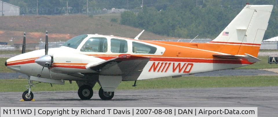 N111WD, 1978 Beech 95-B55 (T42A) Baron C/N TC-2126, 1978 Beech 95-B55 in Danville Va.