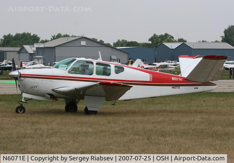 N6071E, 1959 Beech K35 Bonanza C/N D-6021, EAA AirVenture 2007