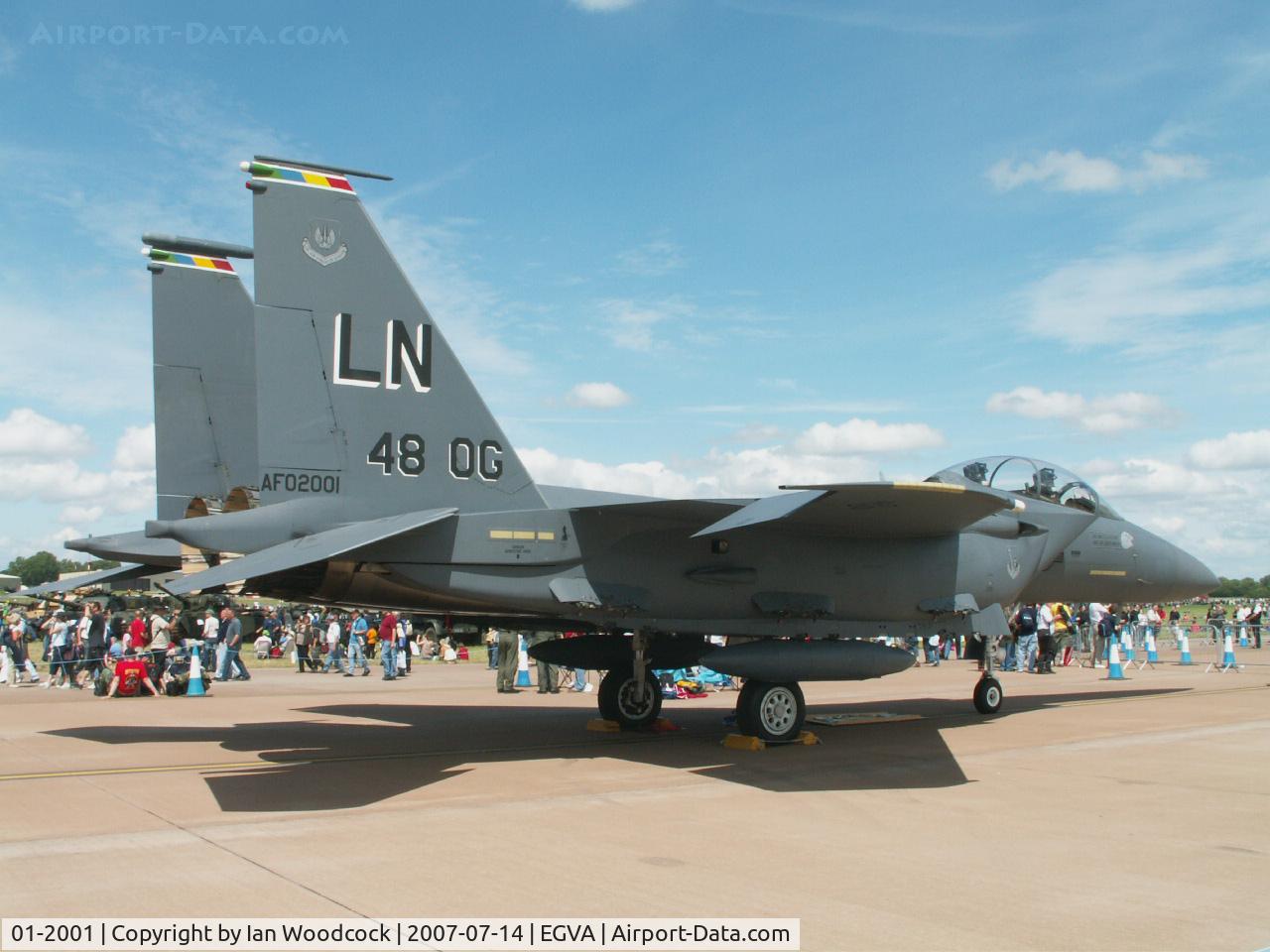 01-2001, 2001 McDonnell Douglas F-15E Strike Eagle C/N 1372/E233, F-15E/494 FS-48 FW/RIAT Fairford