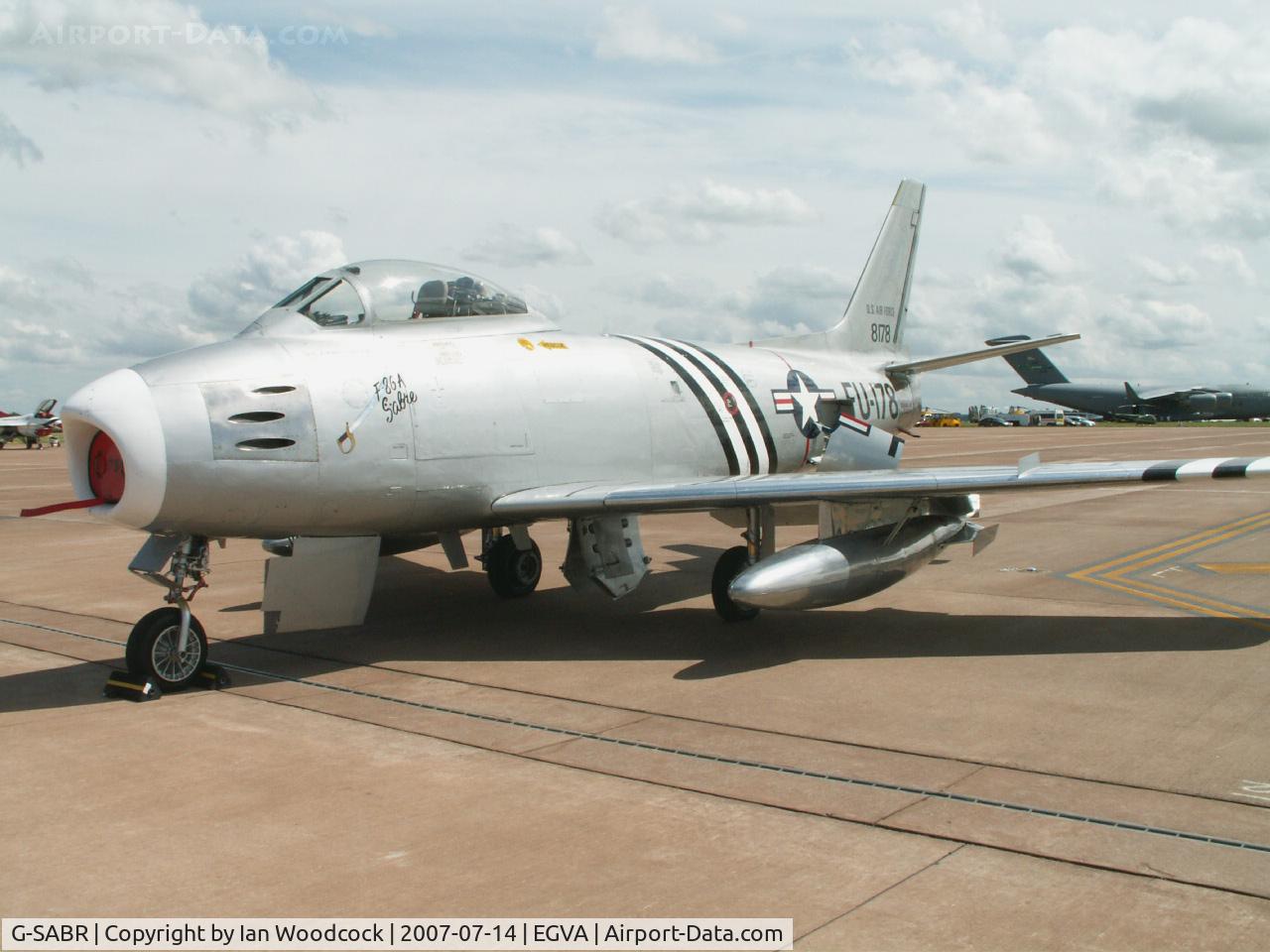 G-SABR, 1948 North American F-86A Sabre C/N 151-083 (151-43547), F-86A Sabre/RIAT Fairford