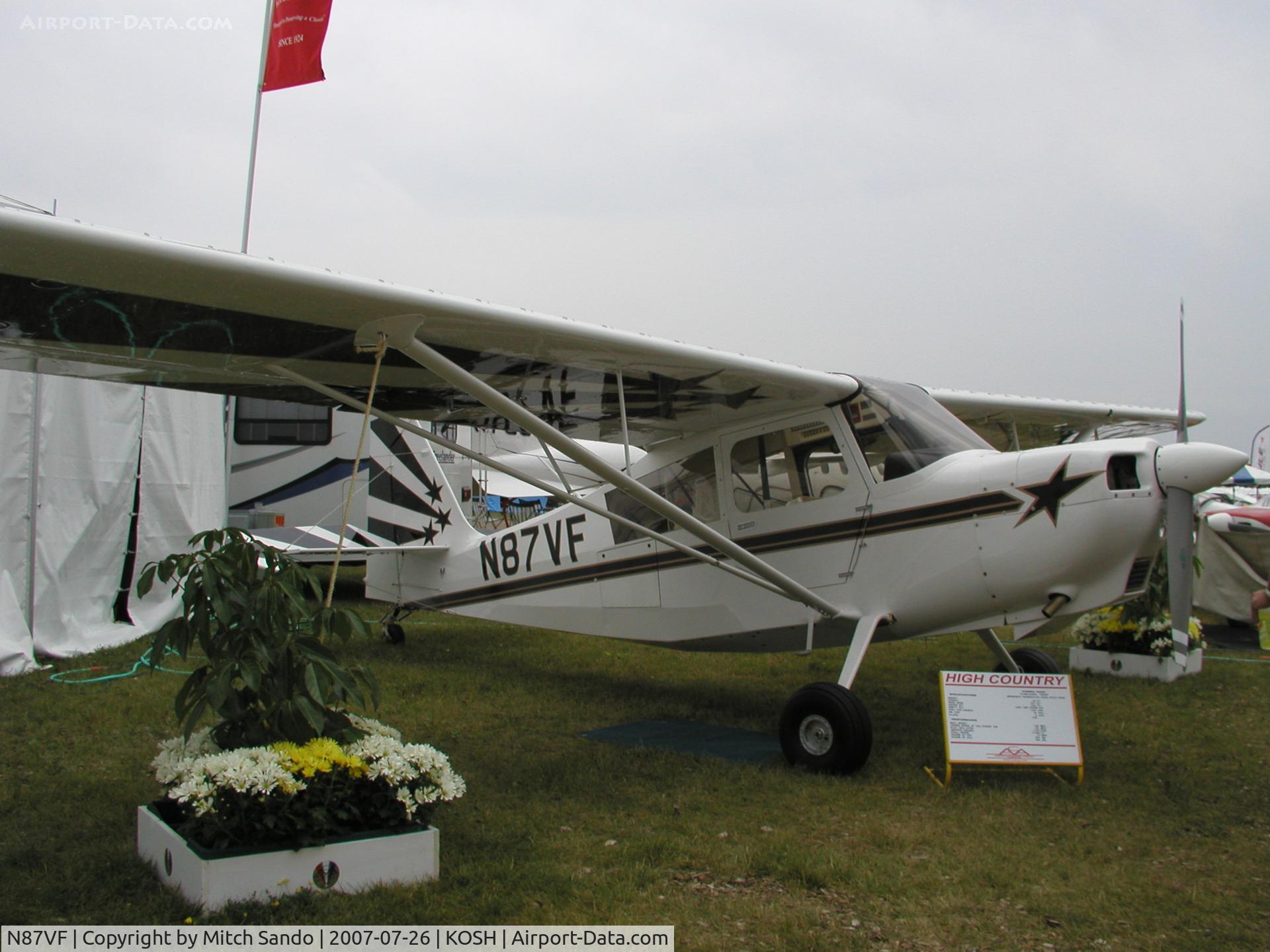 N87VF, 2007 American Champion 7GCBC C/N 1427-2007, EAA AirVenture 2007.