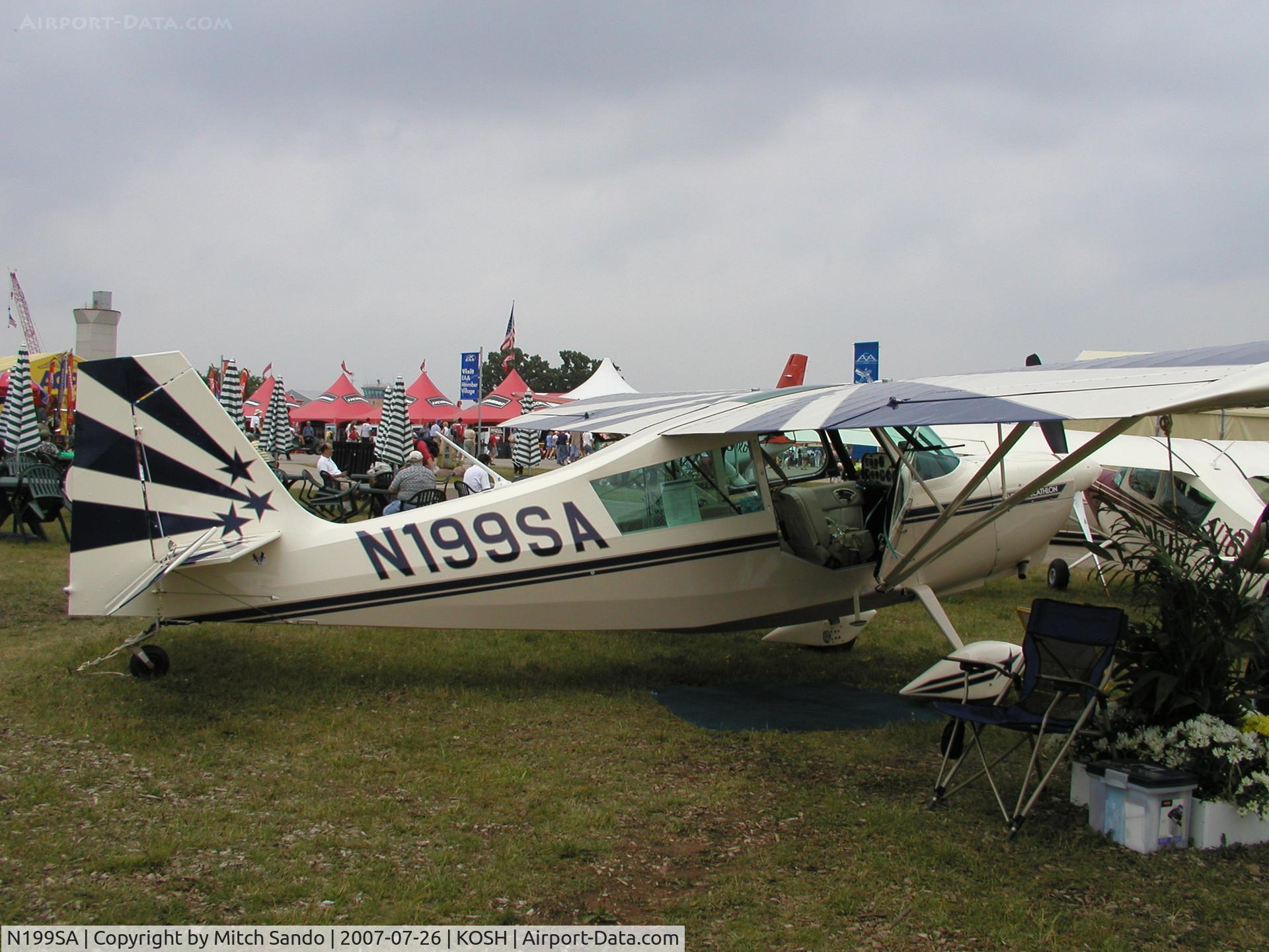 N199SA, 2007 American Champion 8KCAB Super Decathlon C/N 1046-2007, EAA AirVenture 2007.