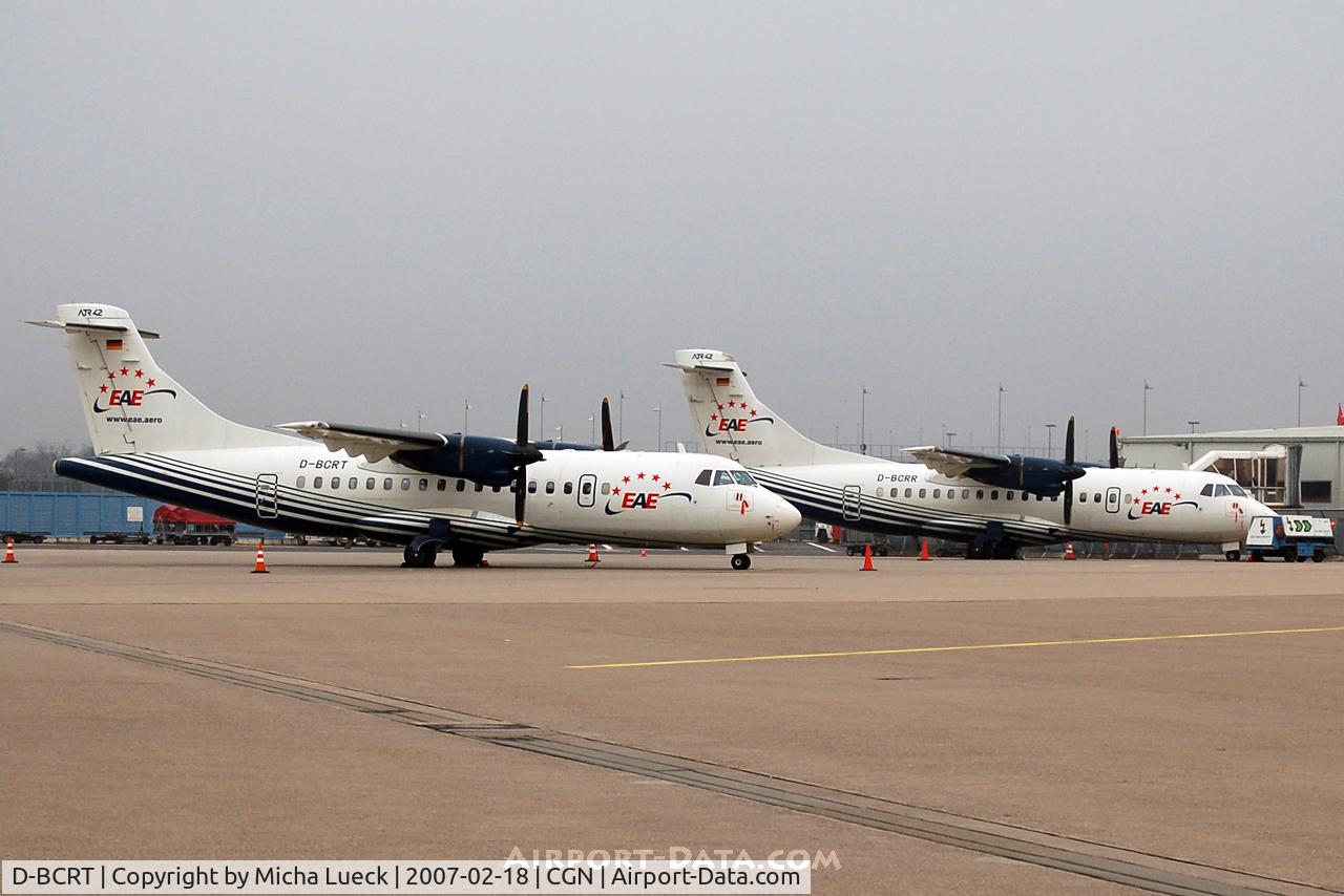D-BCRT, 1992 ATR 42-300 C/N 289, D-BCRT and D-BCRR at Cologne/Bonn