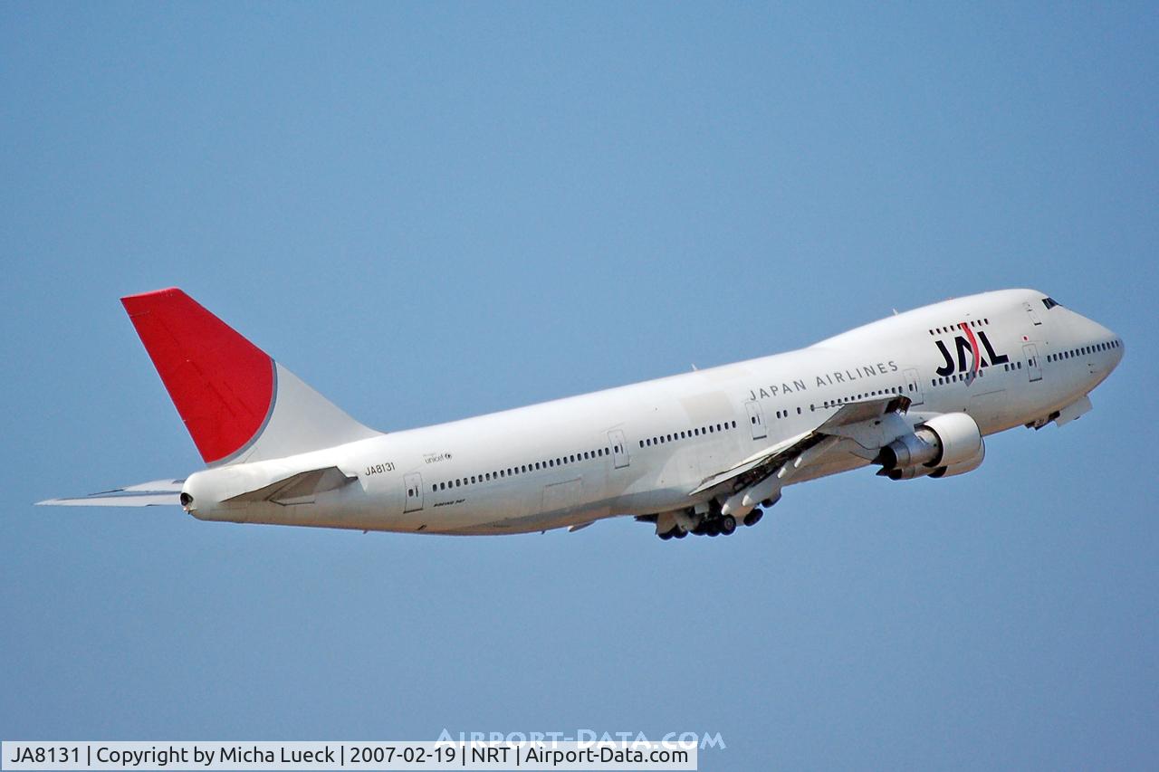 JA8131, 1979 Boeing 747-246B C/N 21680, Climbing out of Narita