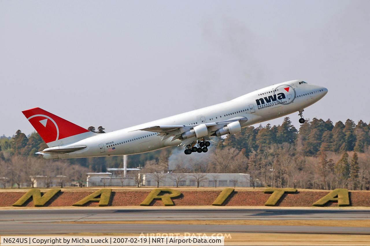 N624US, 1979 Boeing 747-251B C/N 21706, Bye bye, Narita!