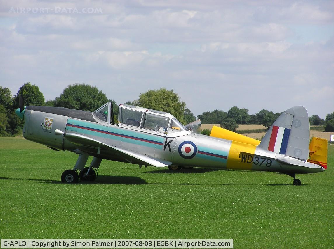 G-APLO, 1950 De Havilland DHC-1 Chipmunk T.10 C/N C1/0144, Chipmunk visiting Sywell