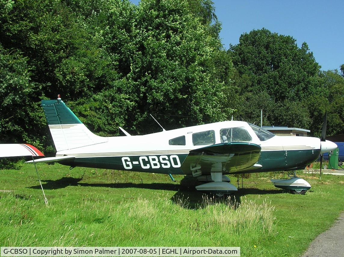 G-CBSO, 1976 Piper PA-28-181 Cherokee Archer II C/N 28-7690376, PA-28 at Lasham
