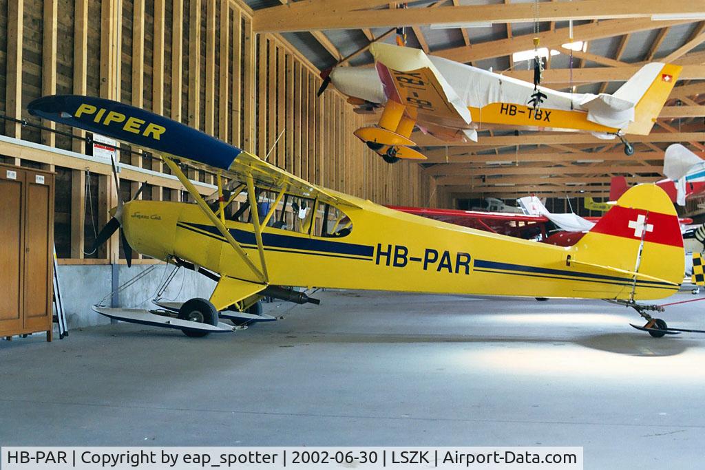 HB-PAR, 1976 Piper PA-18-180M (MEC STC) C/N 18-7609050, stored