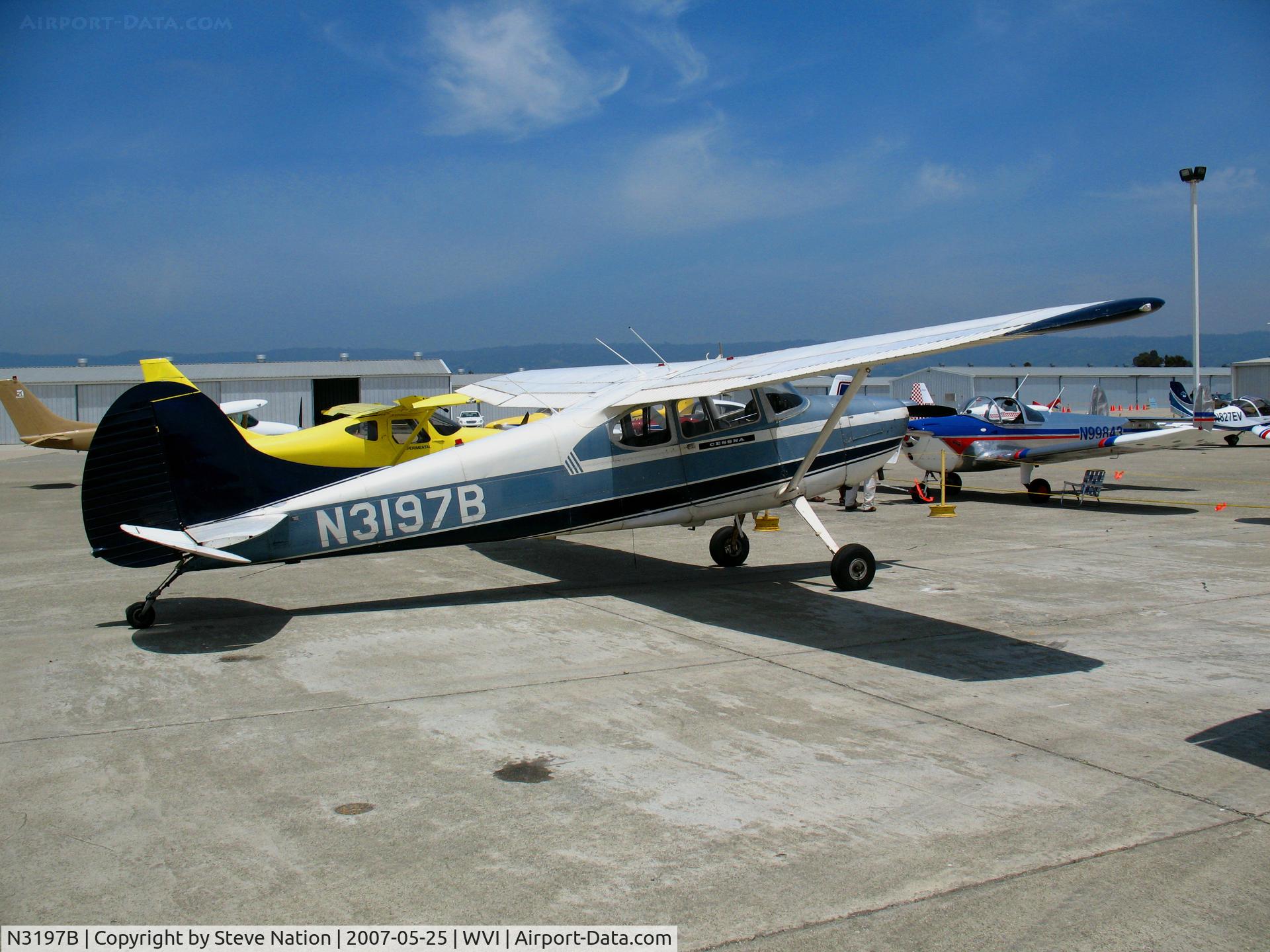 N3197B, 1953 Cessna 170B C/N 25440, Locally-based 1953 Cessna 170B @ Watsonville, CA airshow