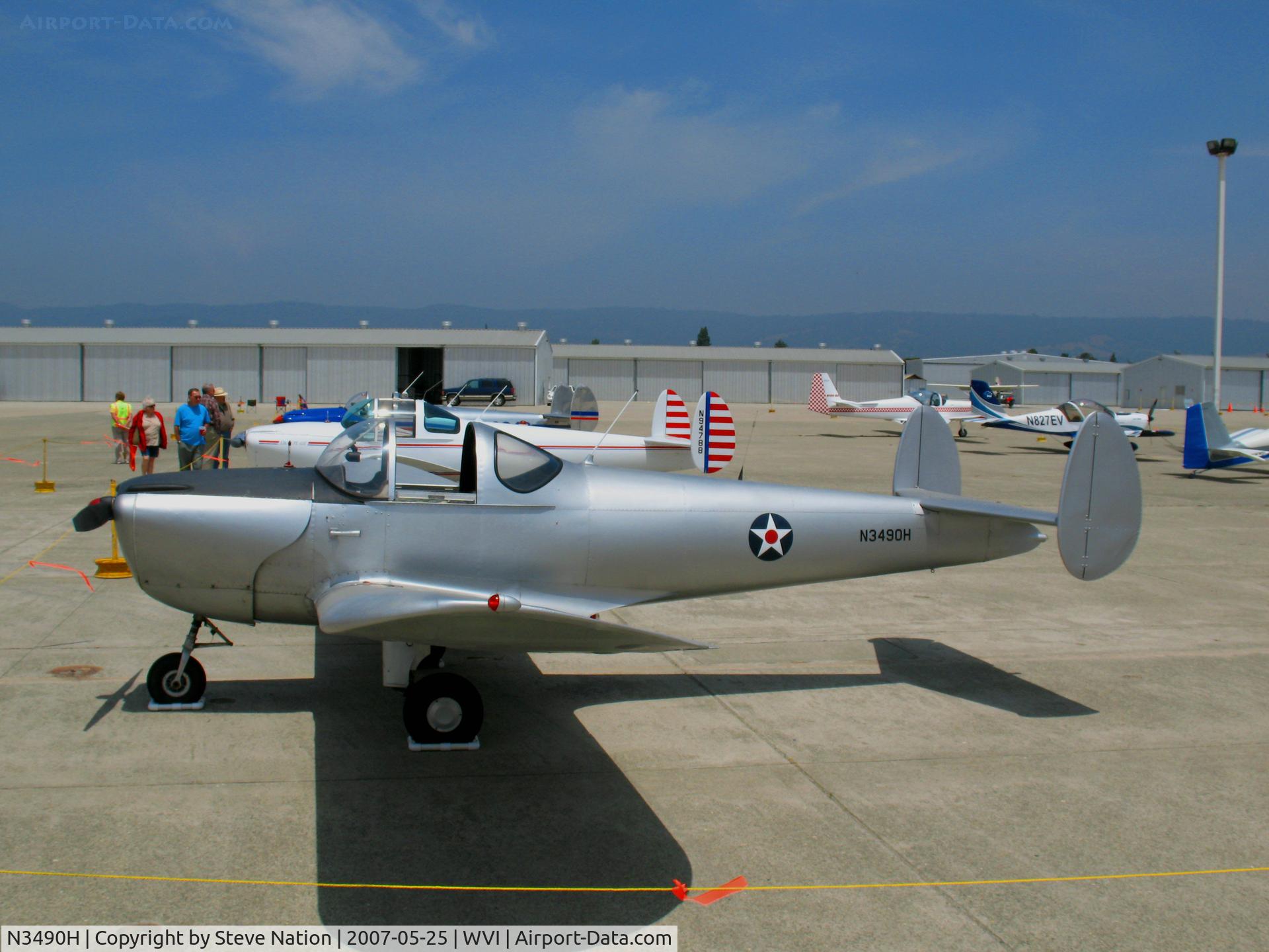 N3490H, 1946 Erco 415C Ercoupe C/N 4115, 1946 Engineering & Research ERCOUPE 415-C @ Watsonville, CA airshow