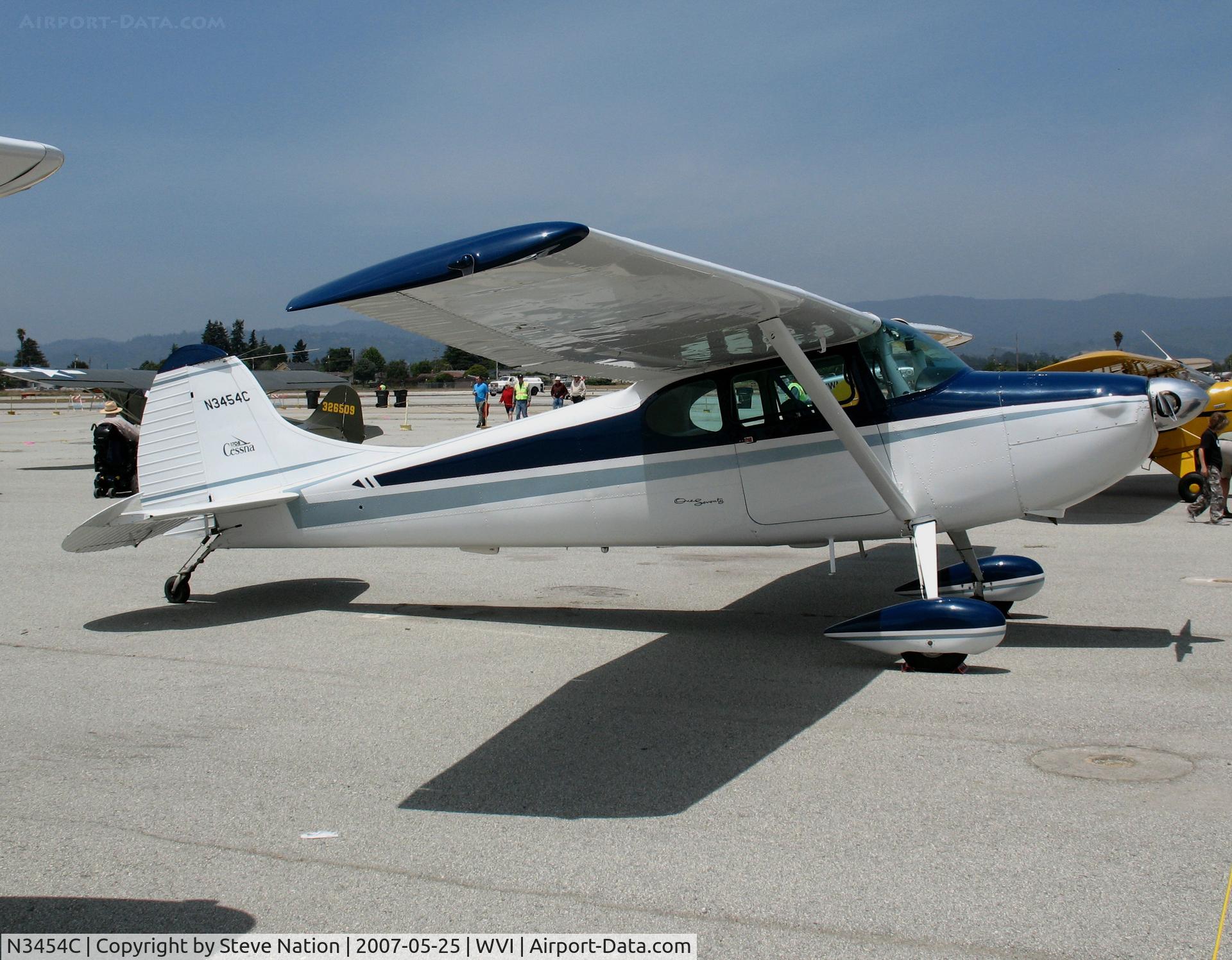 N3454C, 1954 Cessna 170B C/N 26497, 1954 Cessna 170B arrived! @ Watsonville, CA airshow