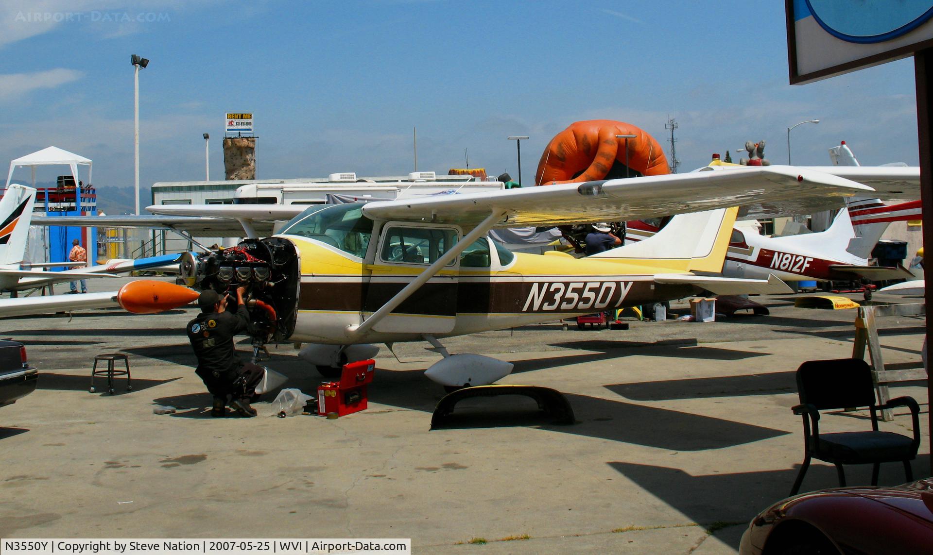 N3550Y, 1962 Cessna 182F Skylane C/N 18254450, 1962 Cessna 182F minus cowl & prop @ Watsonville, CA
