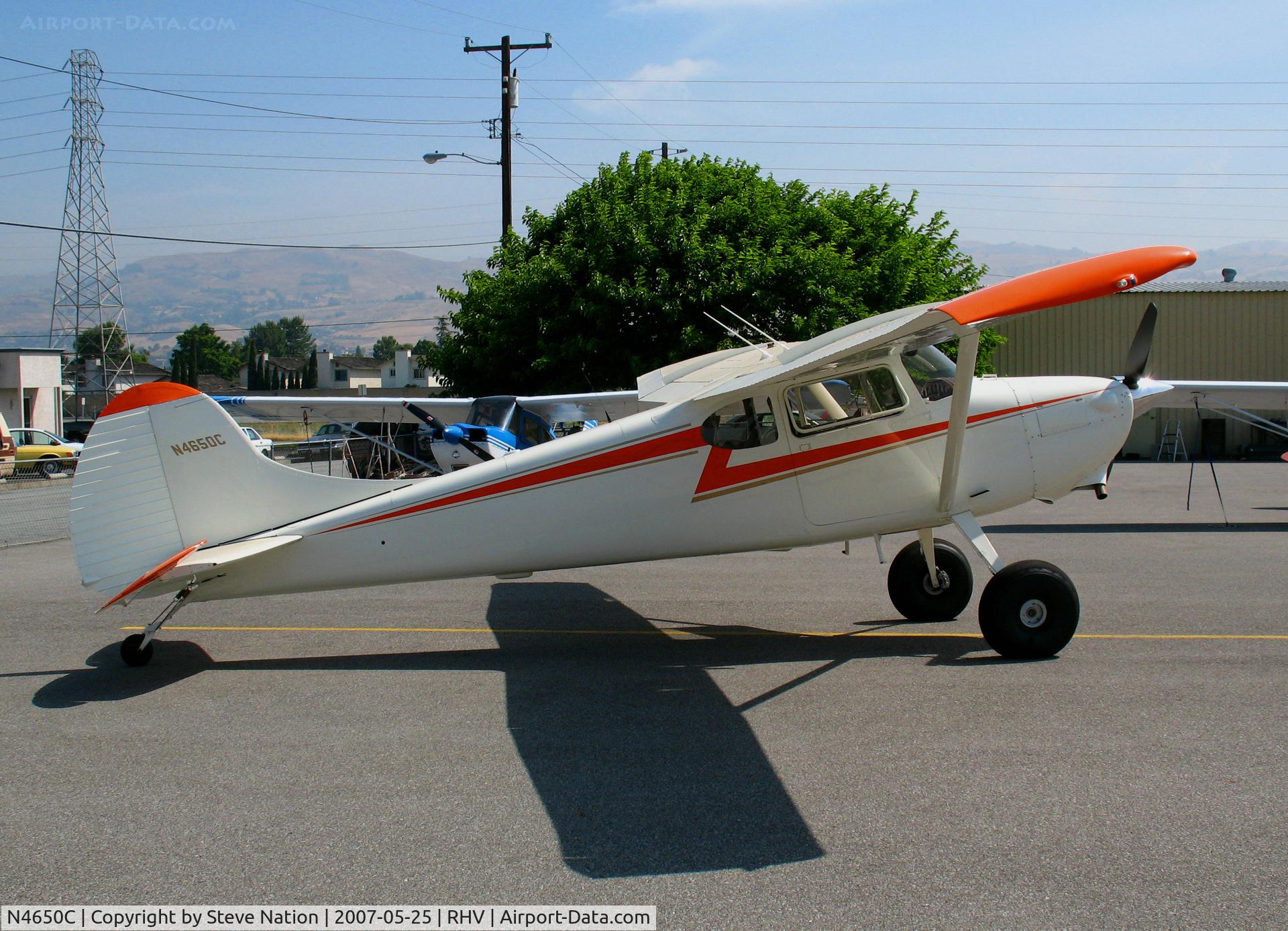 N4650C, 1953 Cessna 170B C/N 25594, 1953 Cessna 170B with big tires @ Reid-Hillview Airport, CA