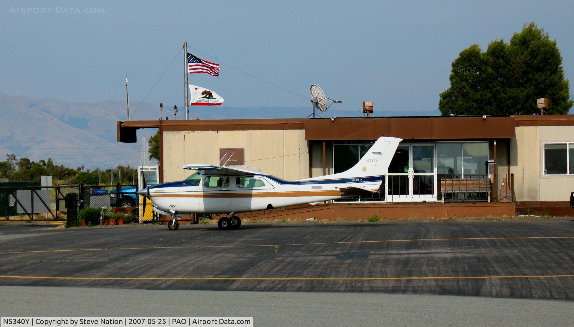 N5340Y, 1980 Cessna T210N Turbo Centurion C/N 21064173, Atkin Air 1980 Cessna T210N visiting @ Palo Alto, CA