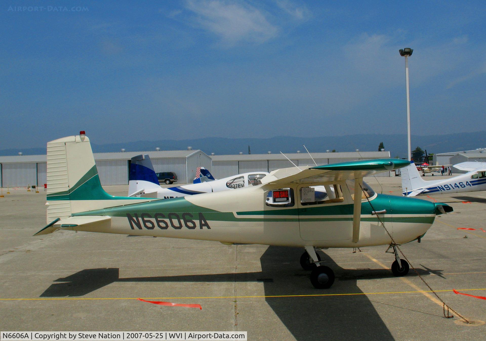 N6606A, 1956 Cessna 172 C/N 28706, 1956 straight-tail Cessna 172 @ Watsonville, CA airshow