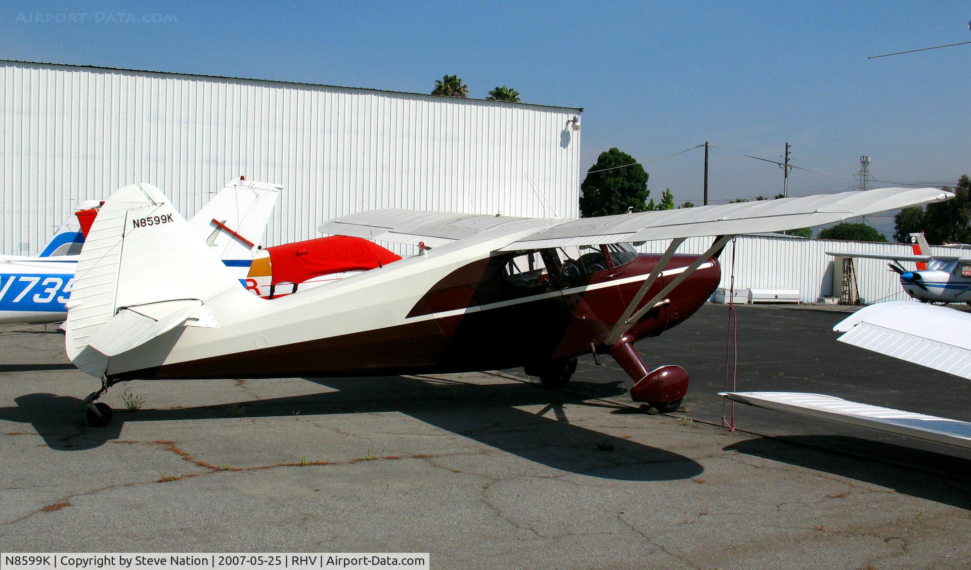 N8599K, 1947 Stinson 108-1 Voyager C/N 108-1599, 1947 Stinson 108 @ Reid-Hillview Airport, CA home base