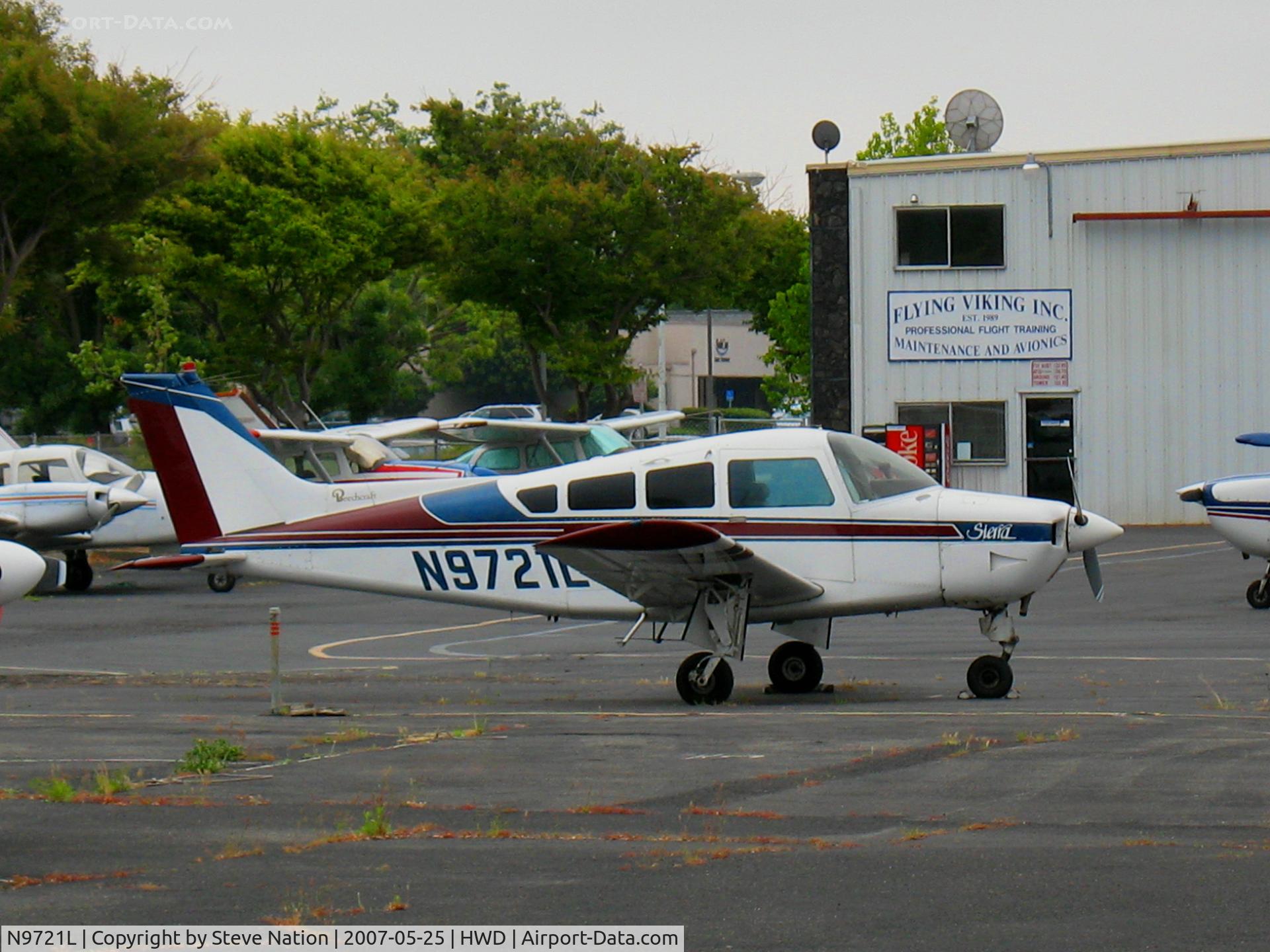 N9721L, 1972 Beech A24R C/N MC-100, 1972 Beech A24R @ Hayward Air Terminal, CA
