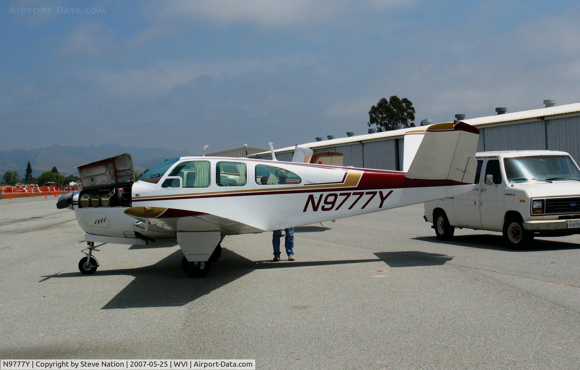 N9777Y, 1963 Beech P35 Bonanza C/N D-7160, 1963 Beech P35 Bonanza from White City, OR @ Watsonville, CA airshow