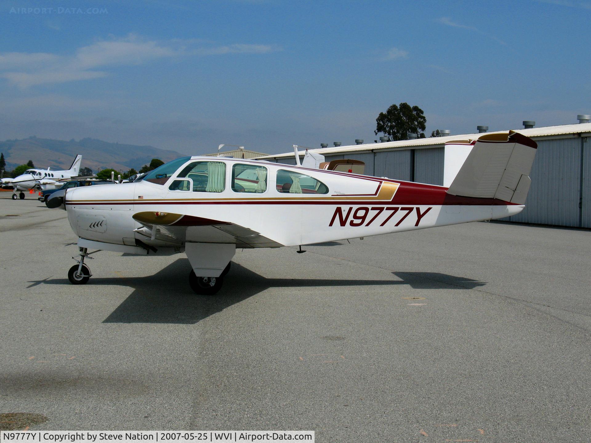 N9777Y, 1963 Beech P35 Bonanza C/N D-7160, 1963 Beech P35 Bonanza from White City, OR @ Watsonville, CA airshow