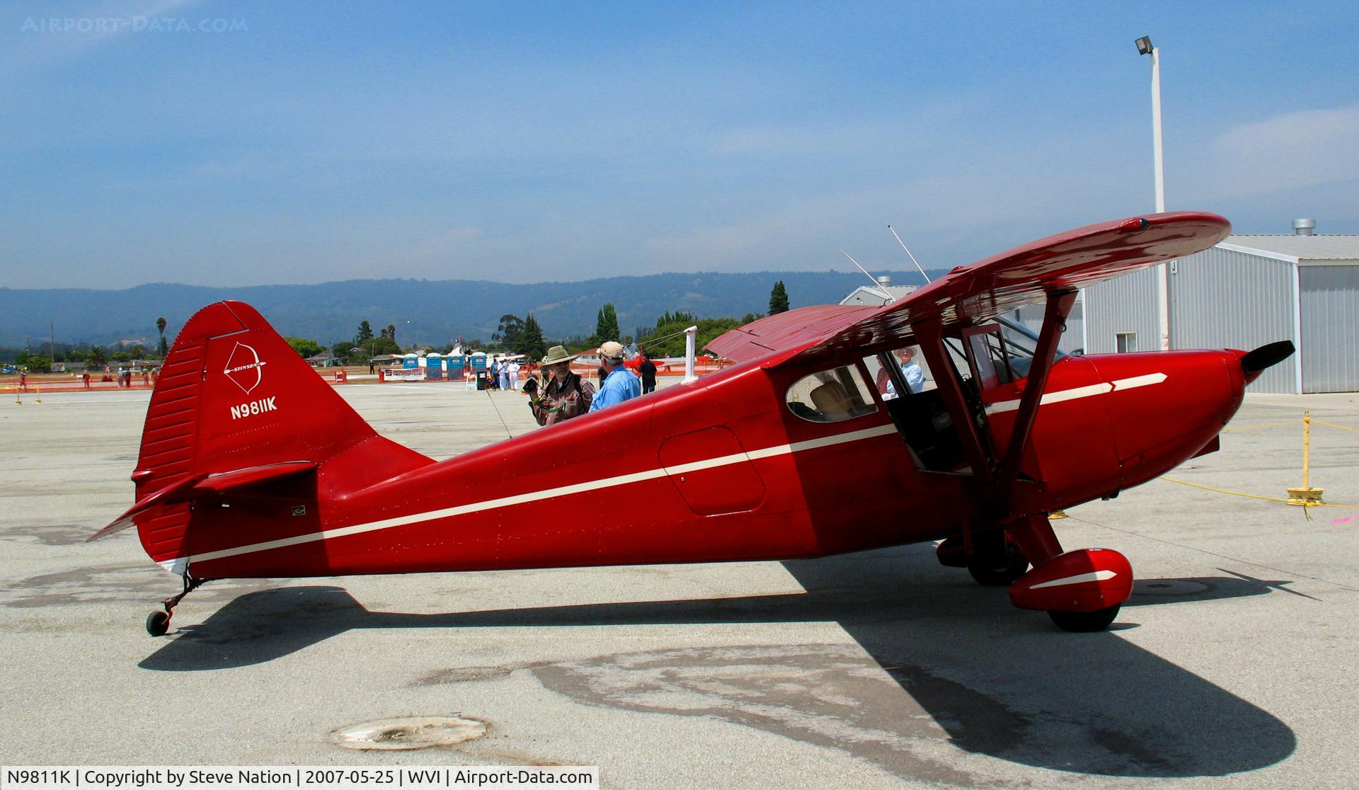 N9811K, 1947 Stinson 108-2 Voyager C/N 108-2811, 1947 Stinson 108-2 @ Watsonville, CA airshow