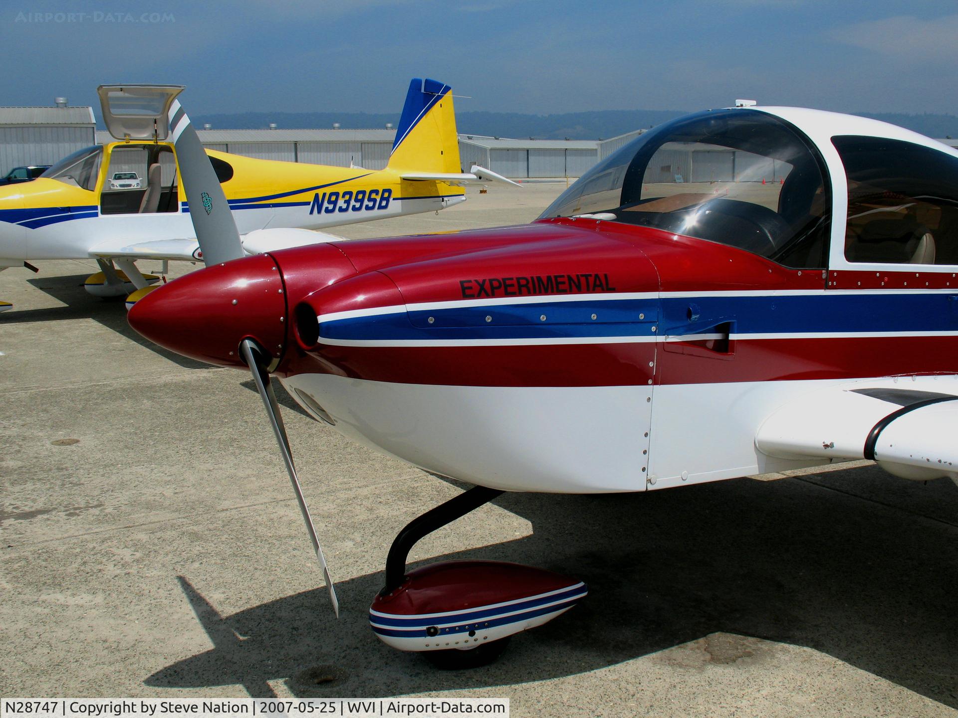 N28747, 1978 Grumman American AA-5B Tiger C/N AA5B0790, c-up of engine on modified 1978 Grumman American Avn. Corp. AA-5B with new Lycoming O-360 engine 
