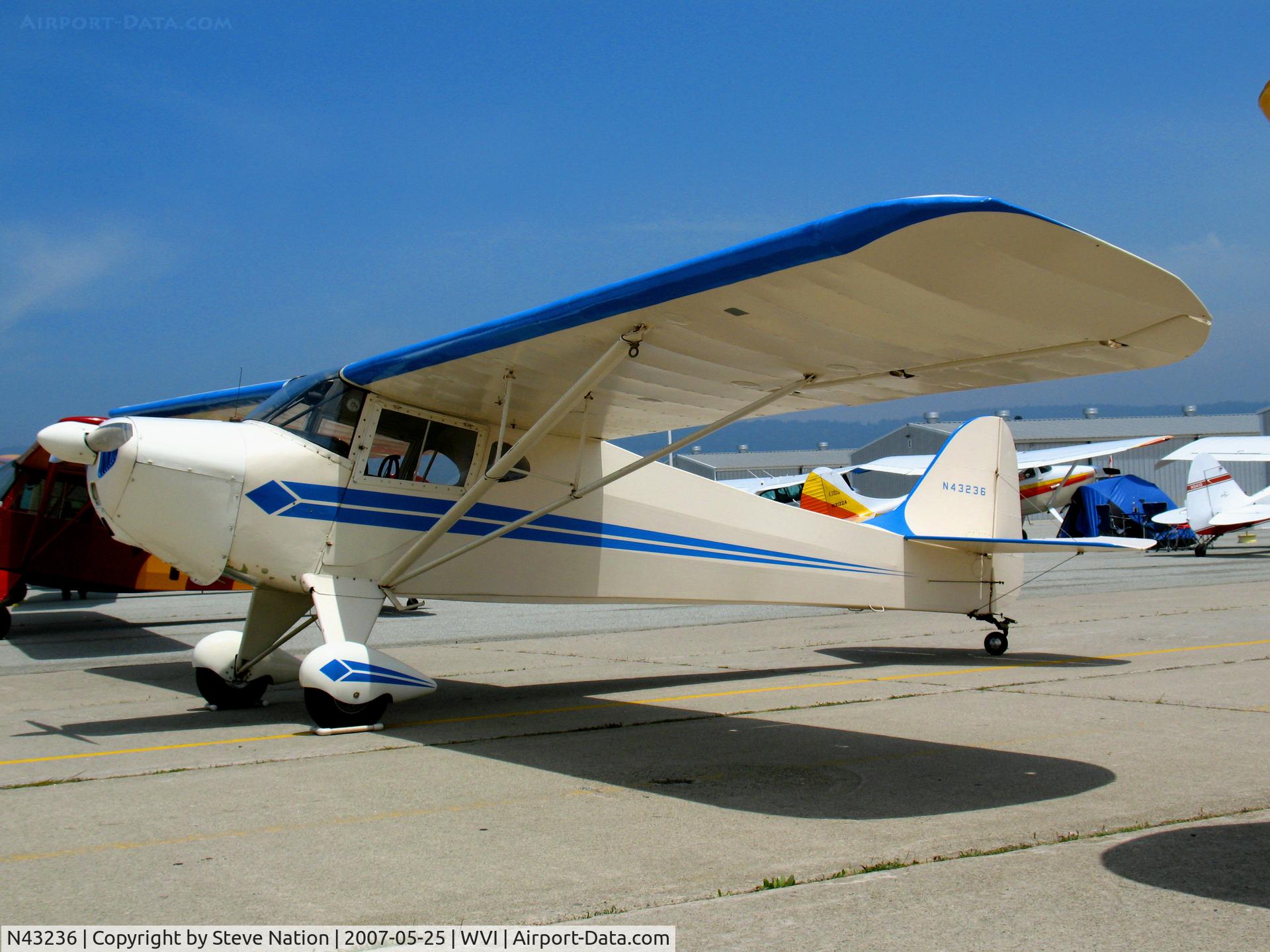N43236, 1946 Taylorcraft BC12-D C/N 6895, 1946 Taylorcraft BC12-D @ Watsonville, CA airshow