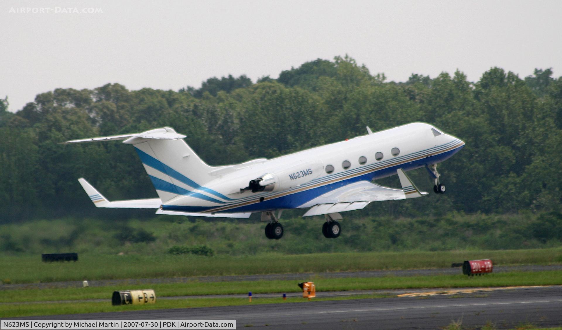 N623MS, 1982 Gulfstream American G-1159A Gulfstream III C/N 351, Departing PDK for parts unknown!