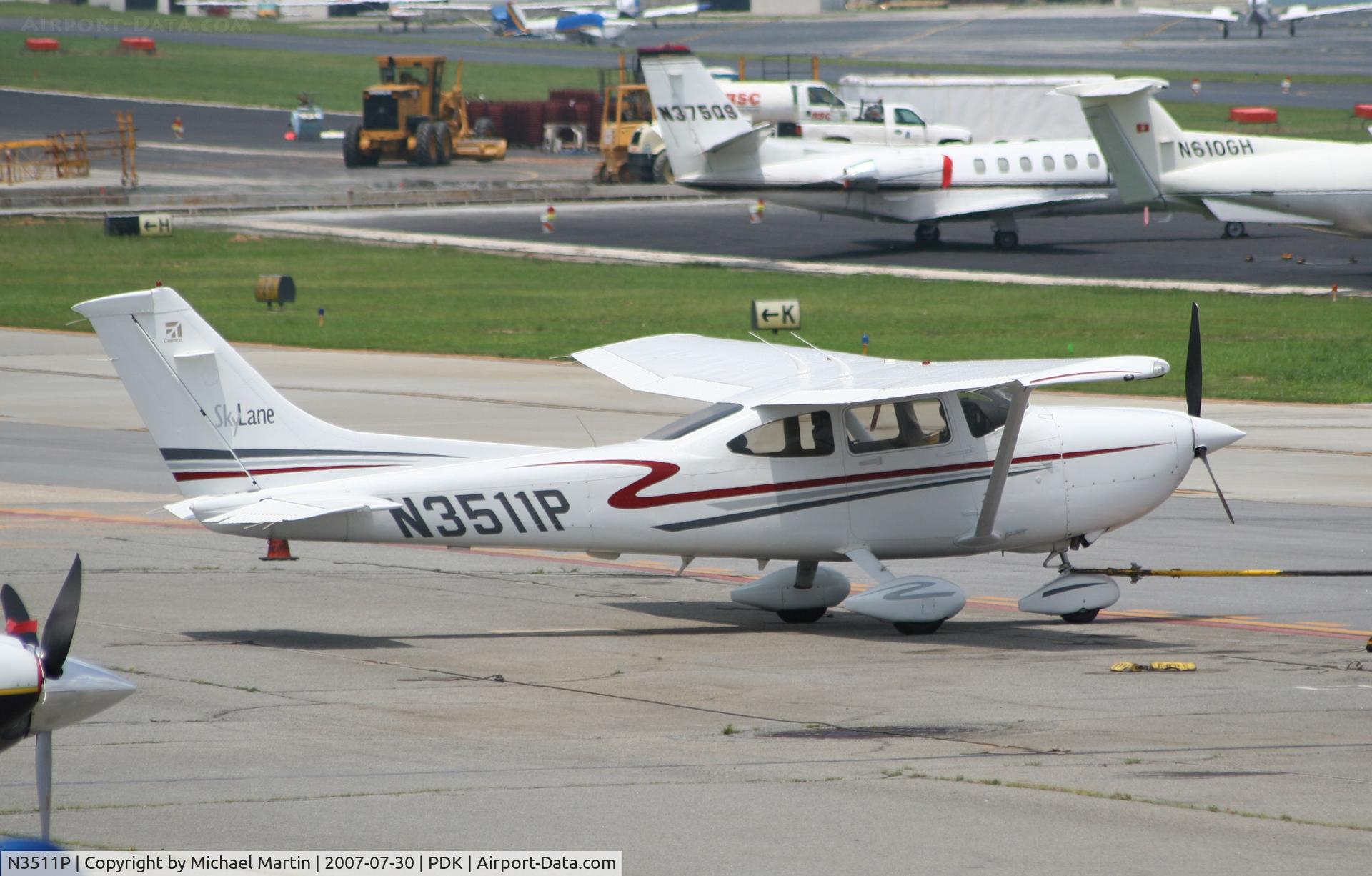 N3511P, 2001 Cessna 182T Skylane C/N 18281014, Tied down @ Epps Air Service