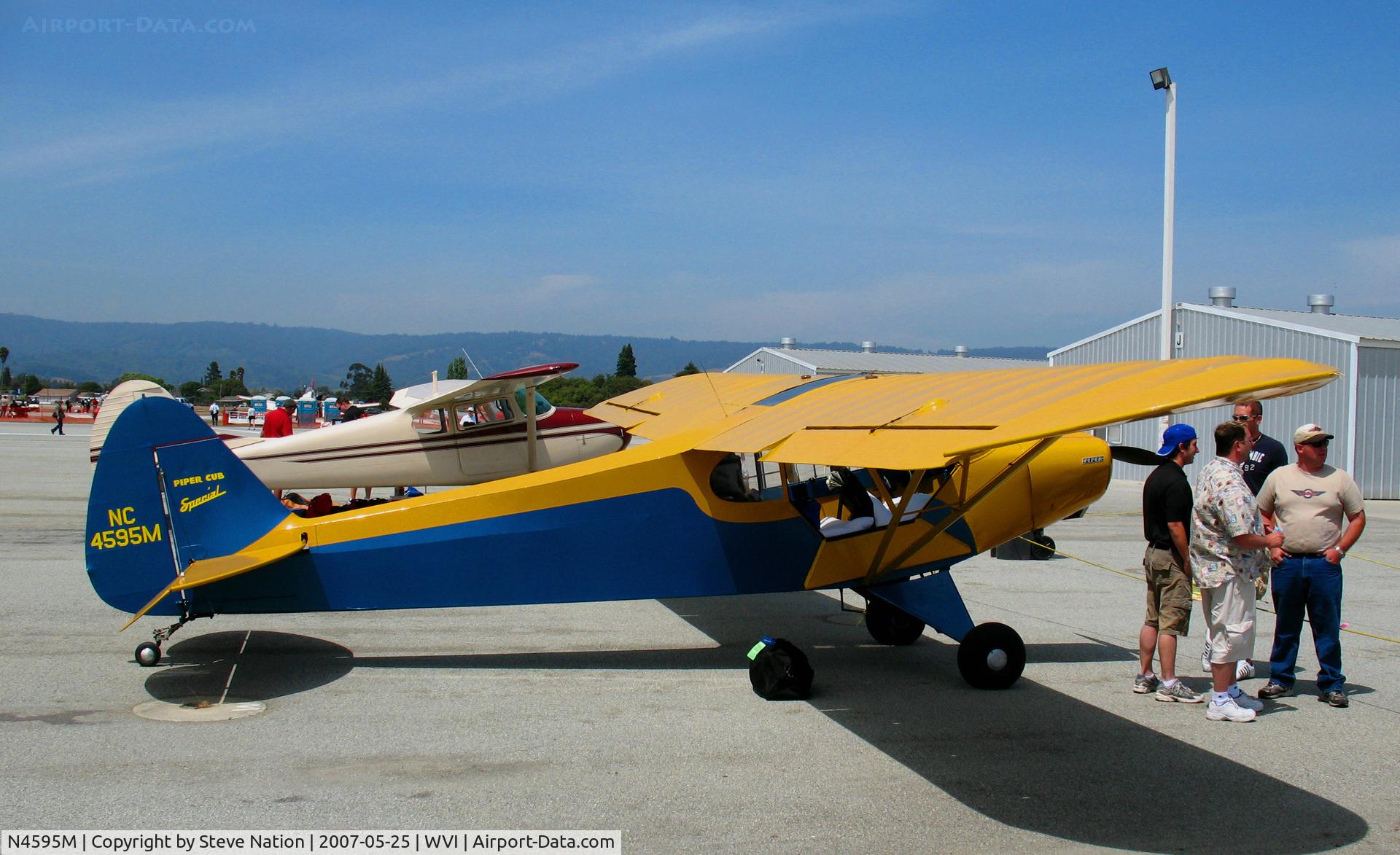 N4595M, 1947 Piper PA-11 Cub Special Cub Special C/N 11-98, Nice paint job on 1947 Piper PA-11 as 