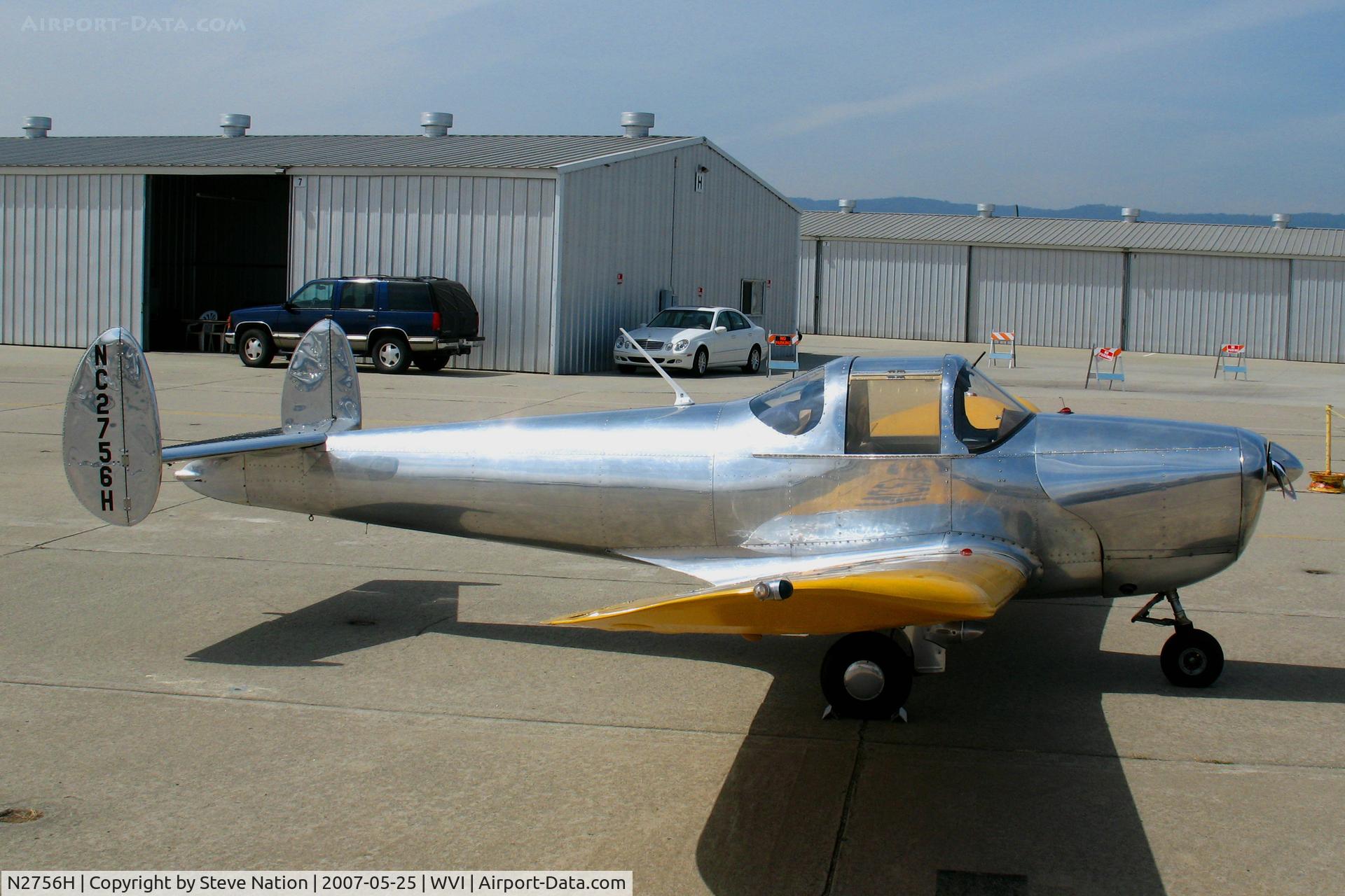 N2756H, 1946 Erco 415C Ercoupe C/N 3381, Mostly aluminum colored 1946 Ercoupe 415-C as 