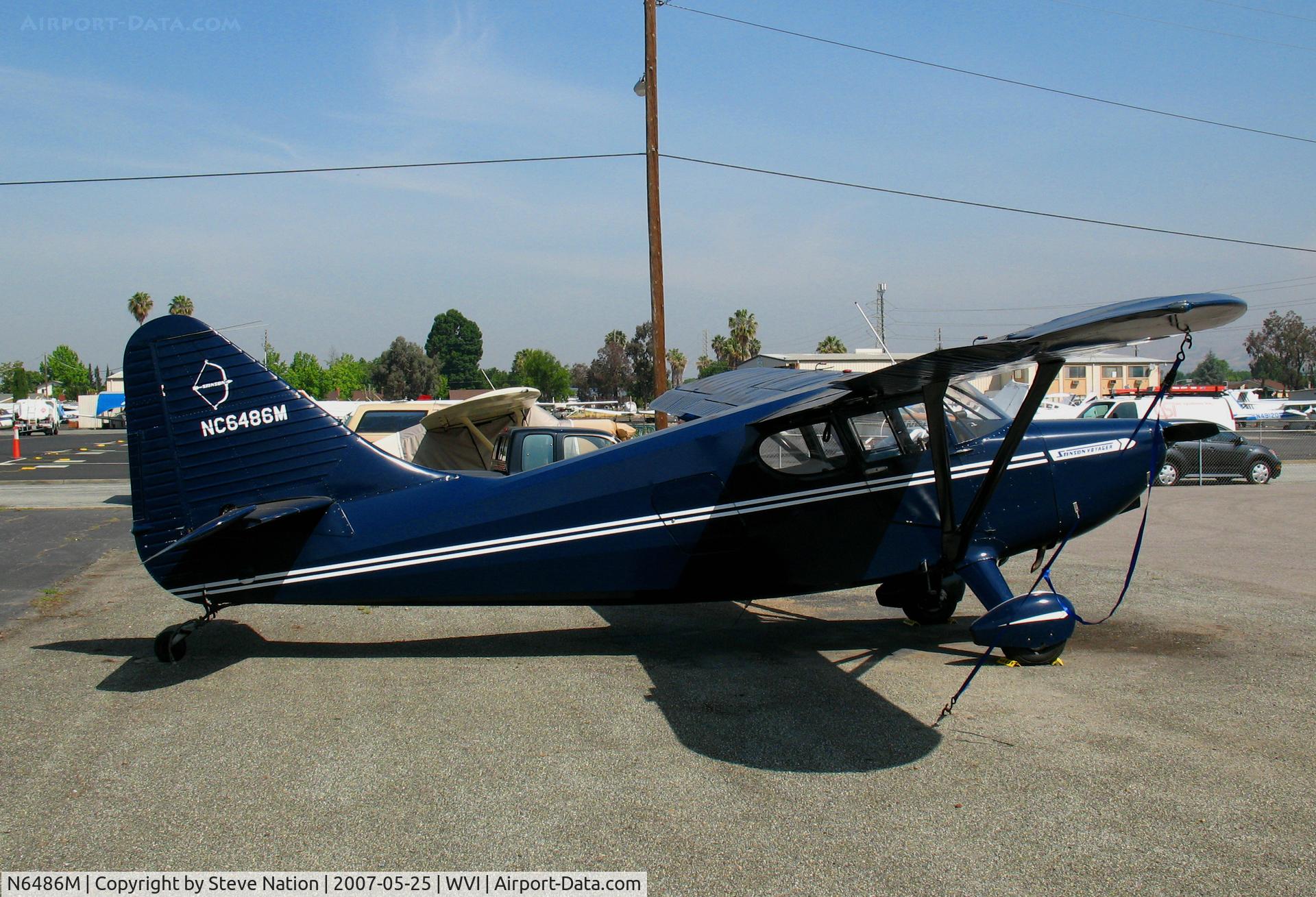 N6486M, 1949 Stinson 108-3 Voyager C/N 108-4486, Midnight blue 1949 Stinson 108-3  as 