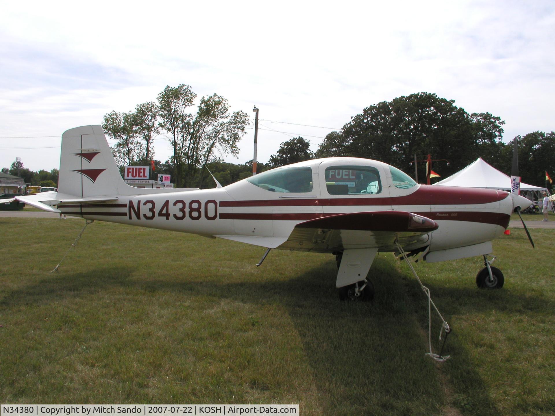 N34380, 1960 Meyers Industries Inc 200A C/N 262, EAA AirVenture 2007.