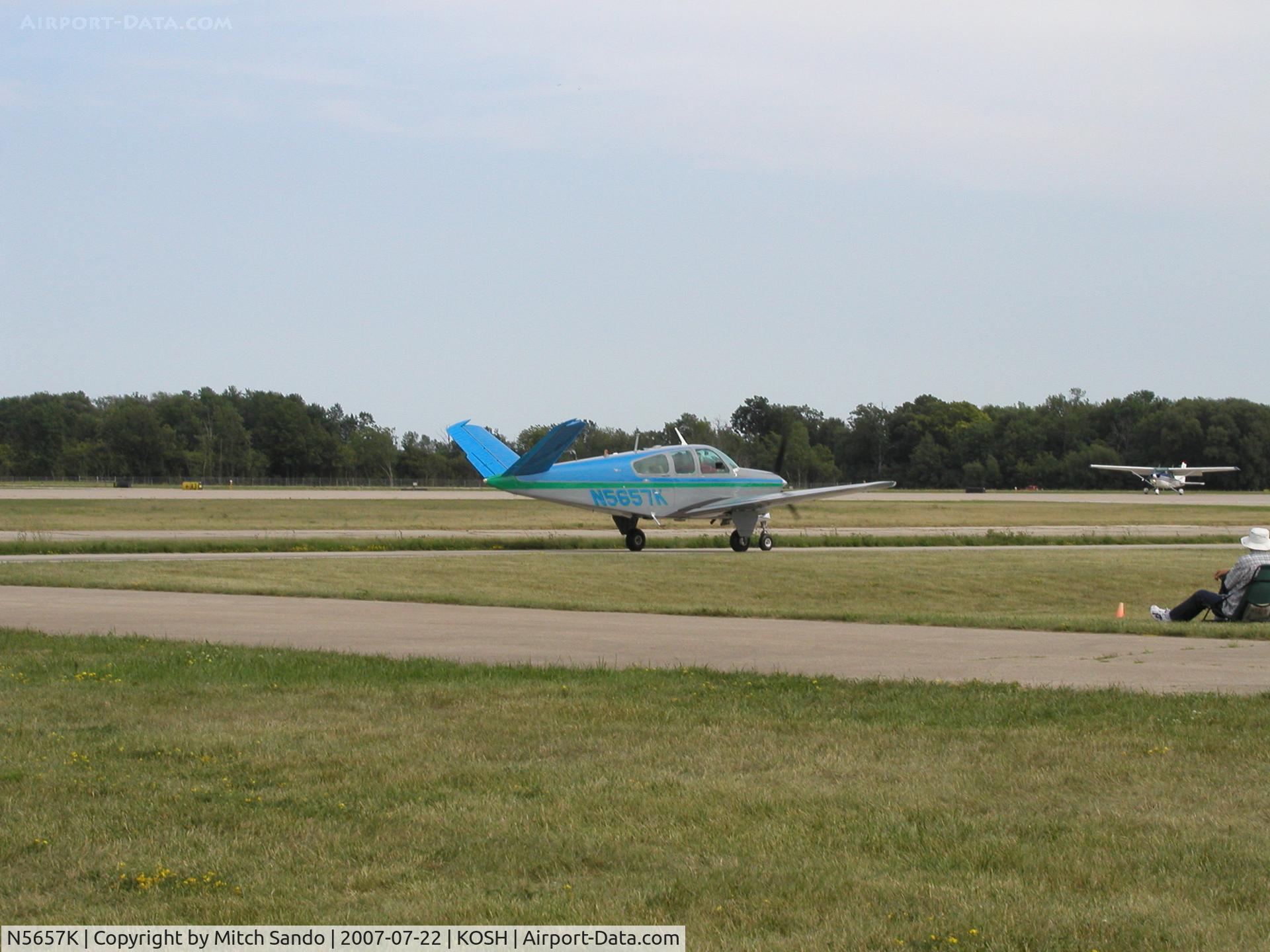 N5657K, 1964 Beech S35 Bonanza C/N D-7593, EAA AirVenture 2007.