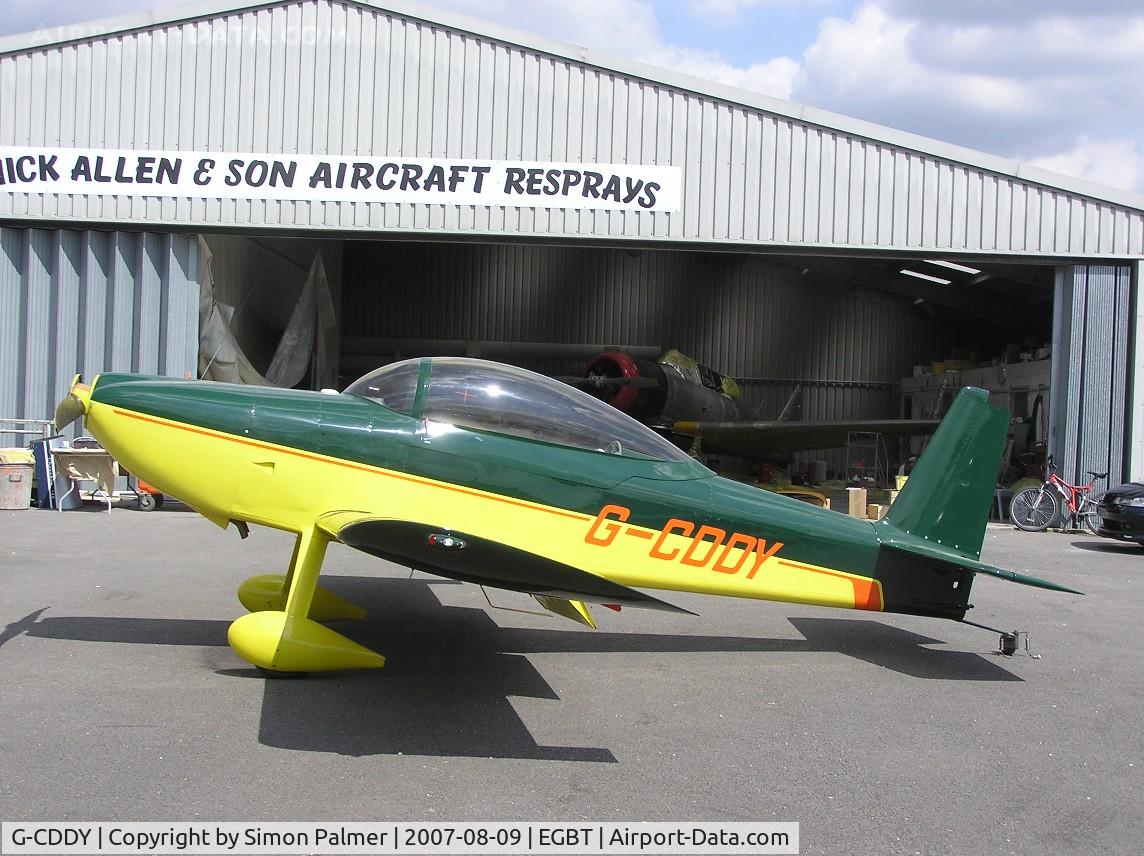 G-CDDY, 2000 Vans RV-8 C/N 80912, Freshly resprayed Van's RV-8 at Turweston